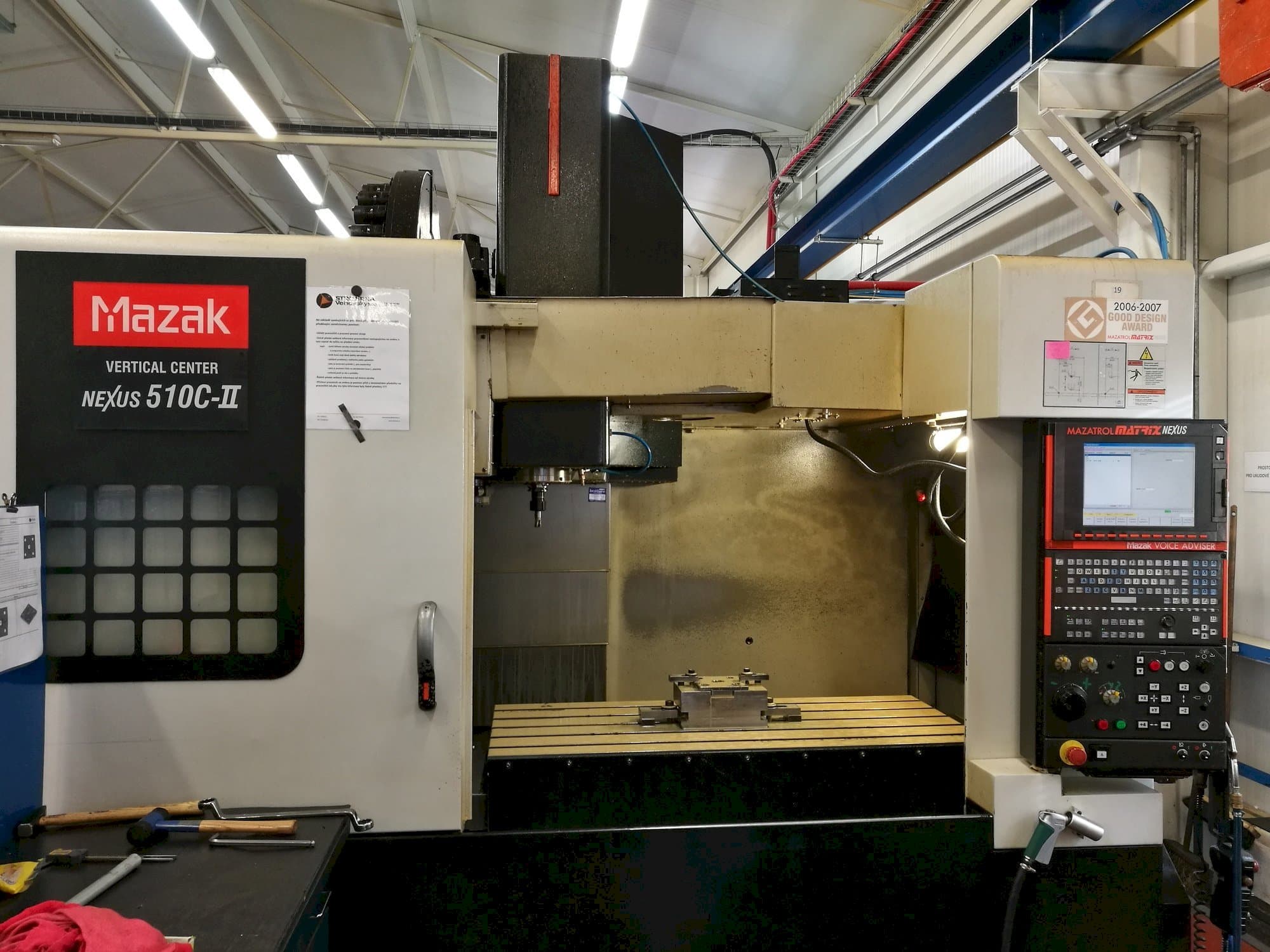 Mazak VC Nexus 510C-II-maskinen framifrån