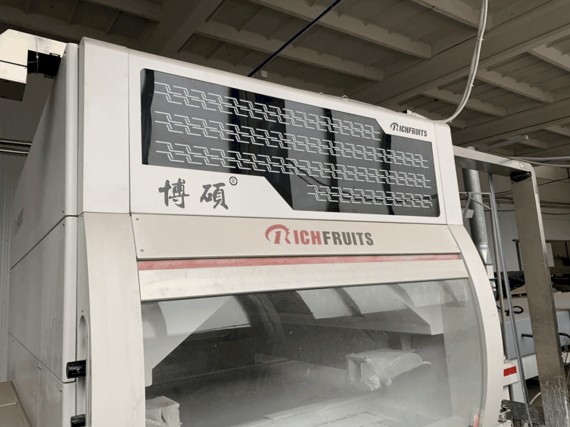 GIARDINA RICHFRUITS / NEOMEC / KREMLIN Painting Line-maskinen framifrån