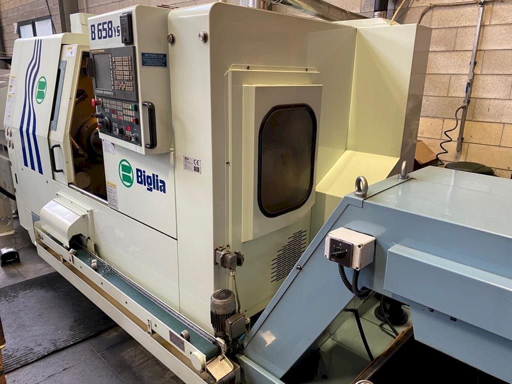 Biglia B658 YS-maskinen sedd från sidan