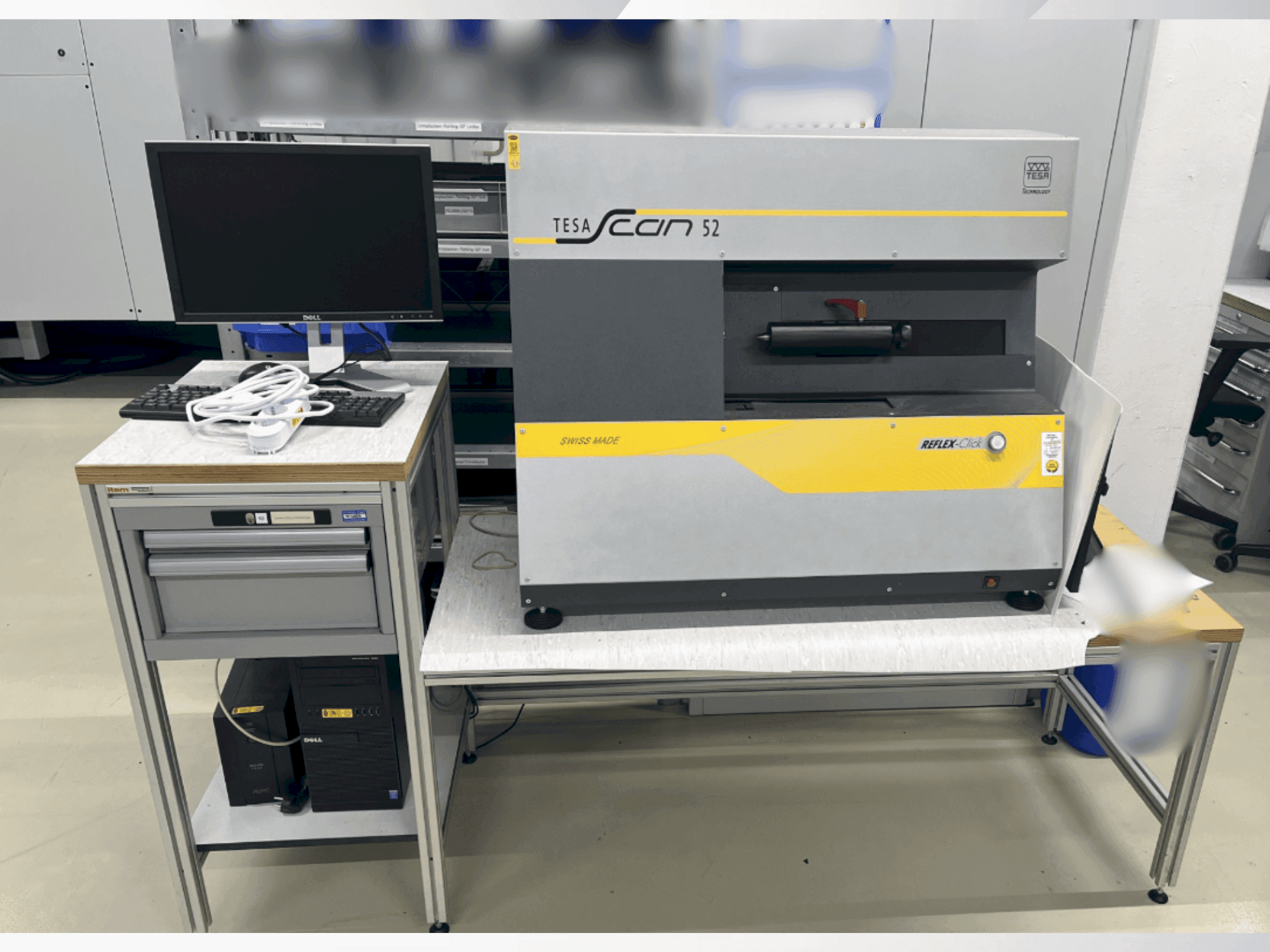 TESA Scan 52-maskinen framifrån