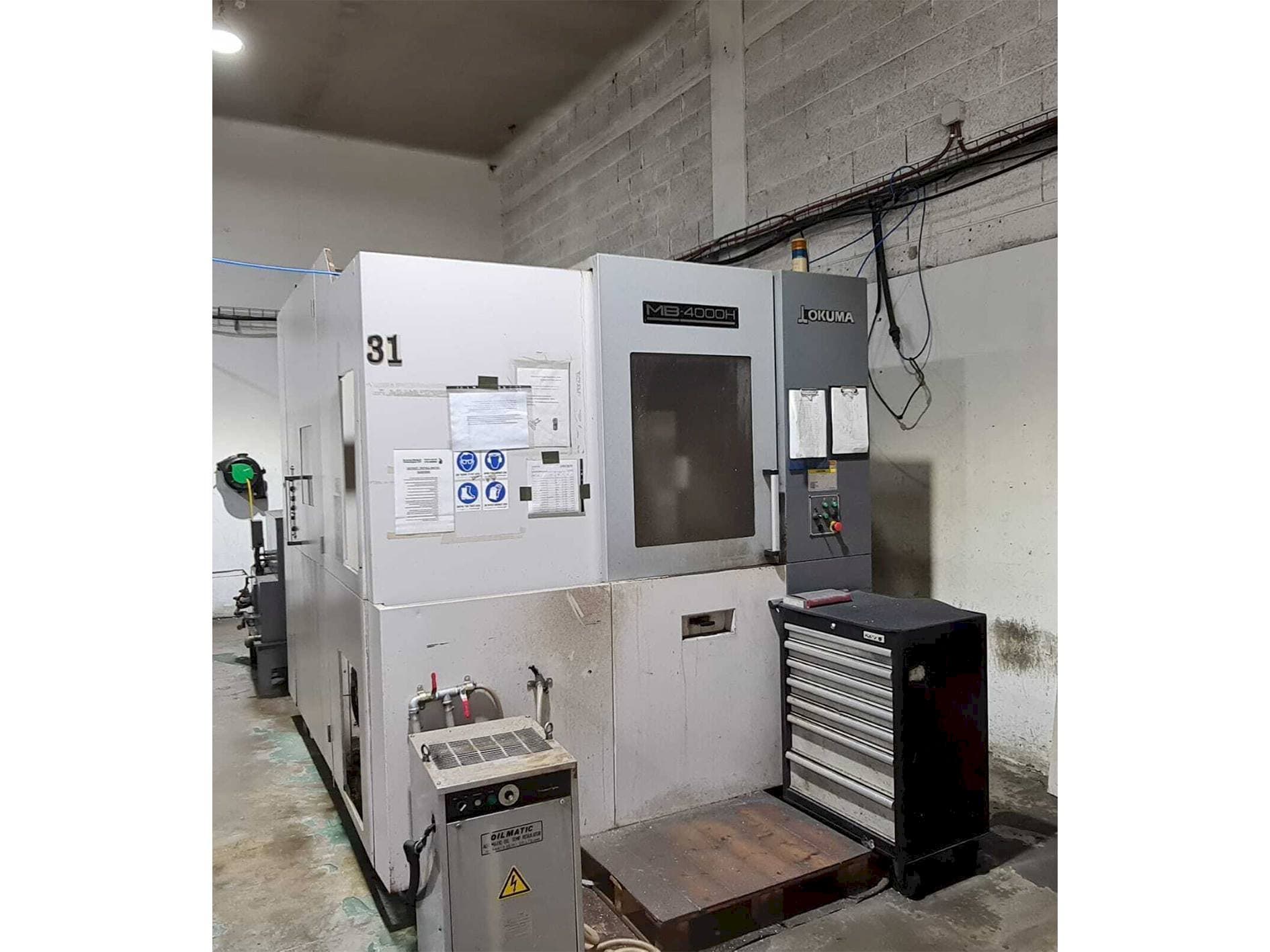 Okuma MB-4000H-maskinen framifrån