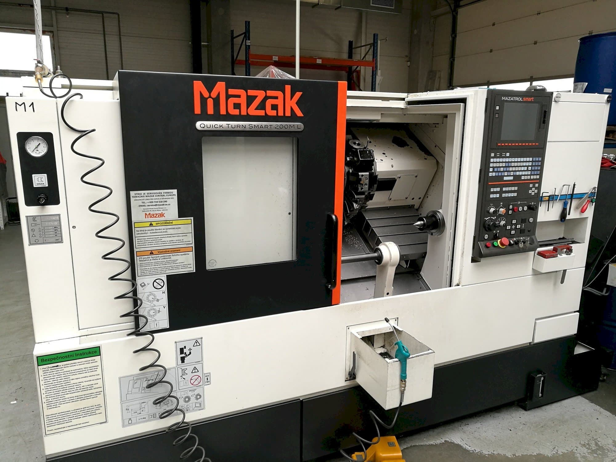 Mazak Quick Turn Smart 200 ML-maskinen framifrån