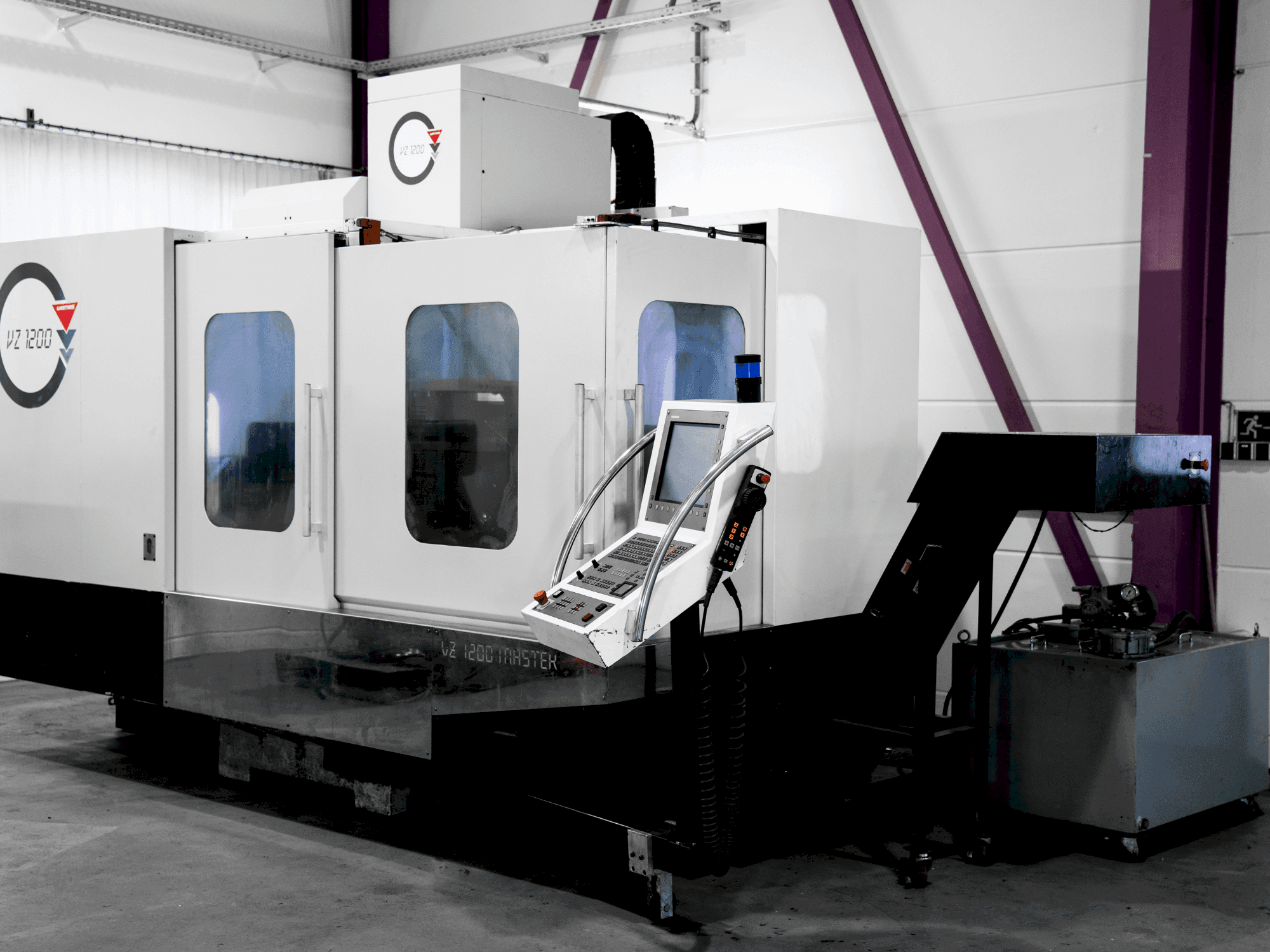 WEMAS VZ 1200-maskinen framifrån