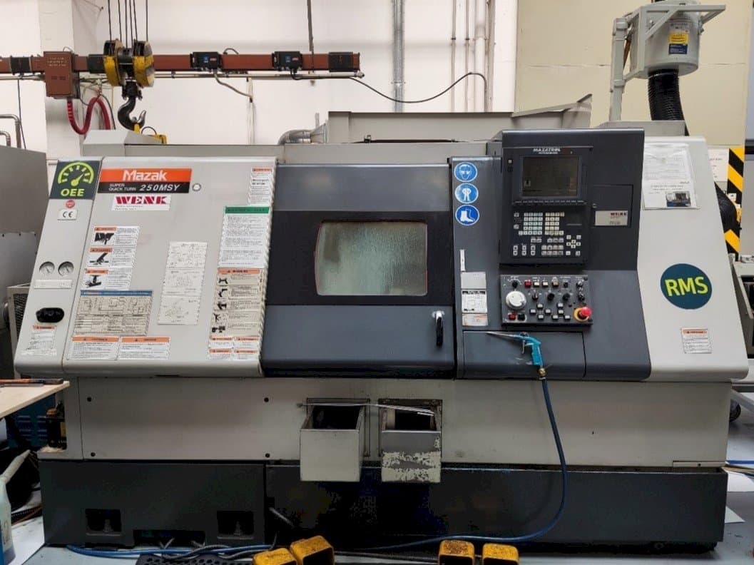Mazak SQT-250 MSY-maskinen framifrån
