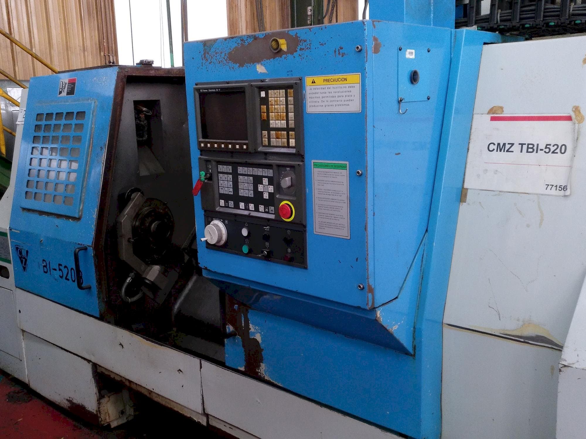 CMZ TBI 520-maskinen framifrån