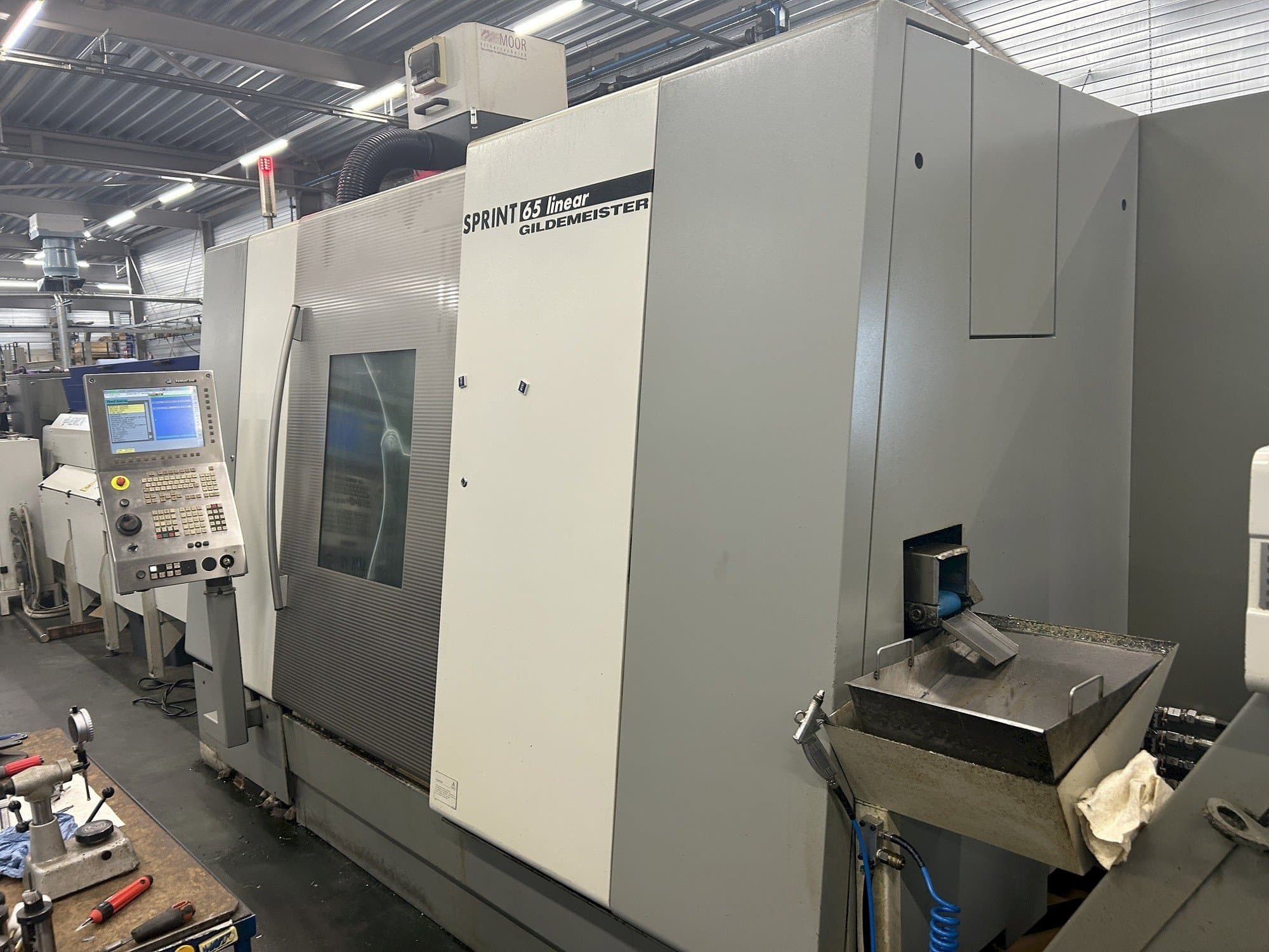 Gildemeister Sprint 65 linear-maskinen framifrån