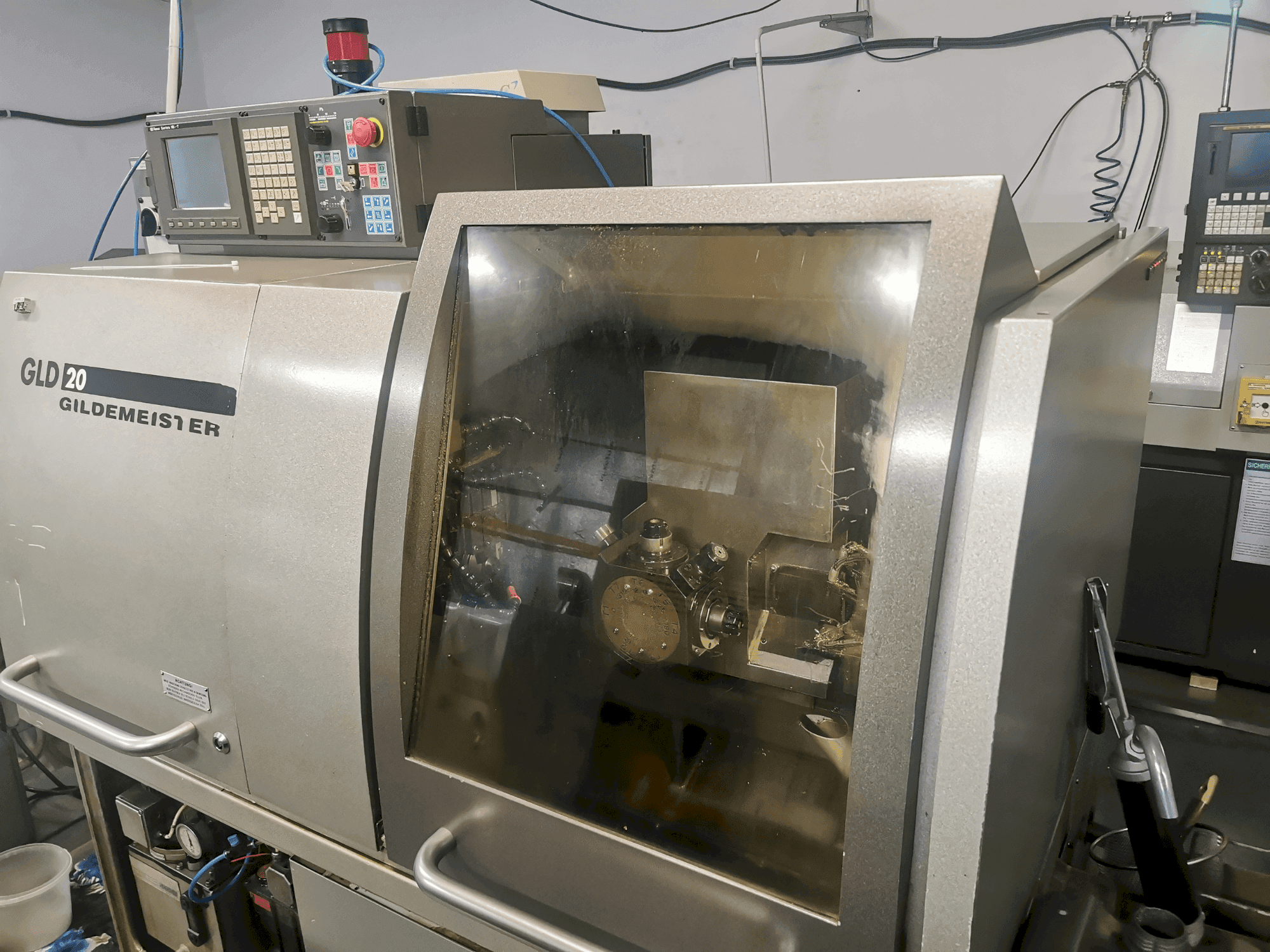 Gildemeister GLD 20-maskinen framifrån