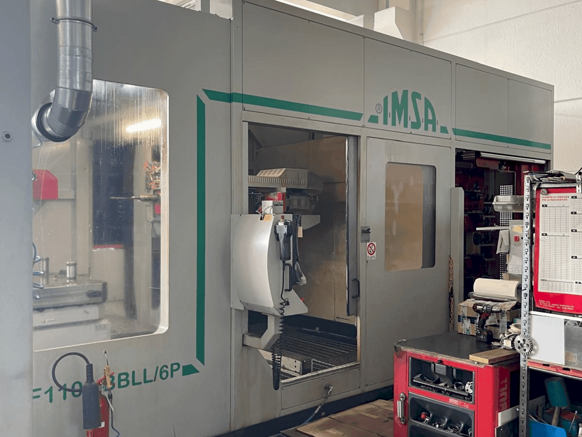 IMSA TIPO MF1100BBLL 6P-maskinen framifrån