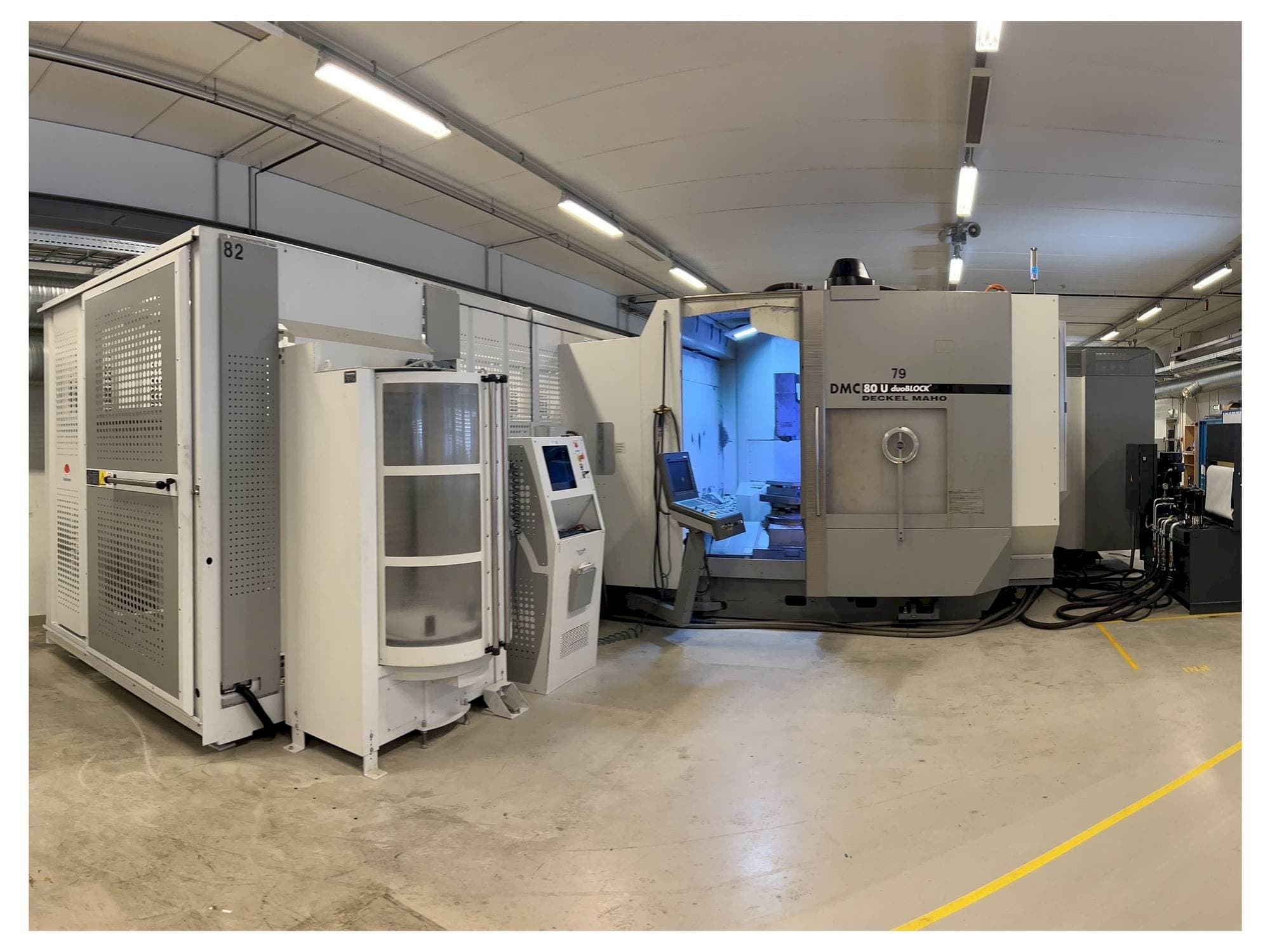 DMG DMC 80 U duoBLOCK-maskinen framifrån