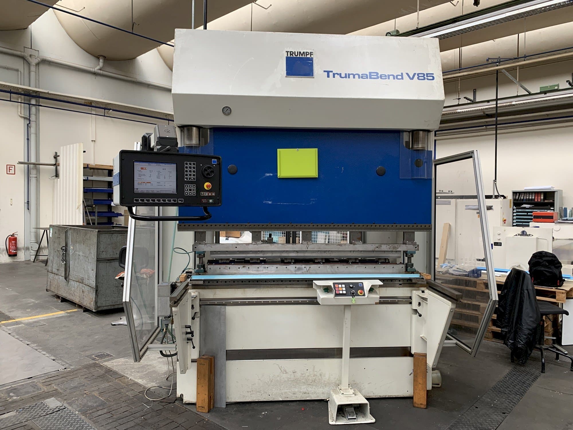 Trumpf TrumaBend V85S-maskinen framifrån