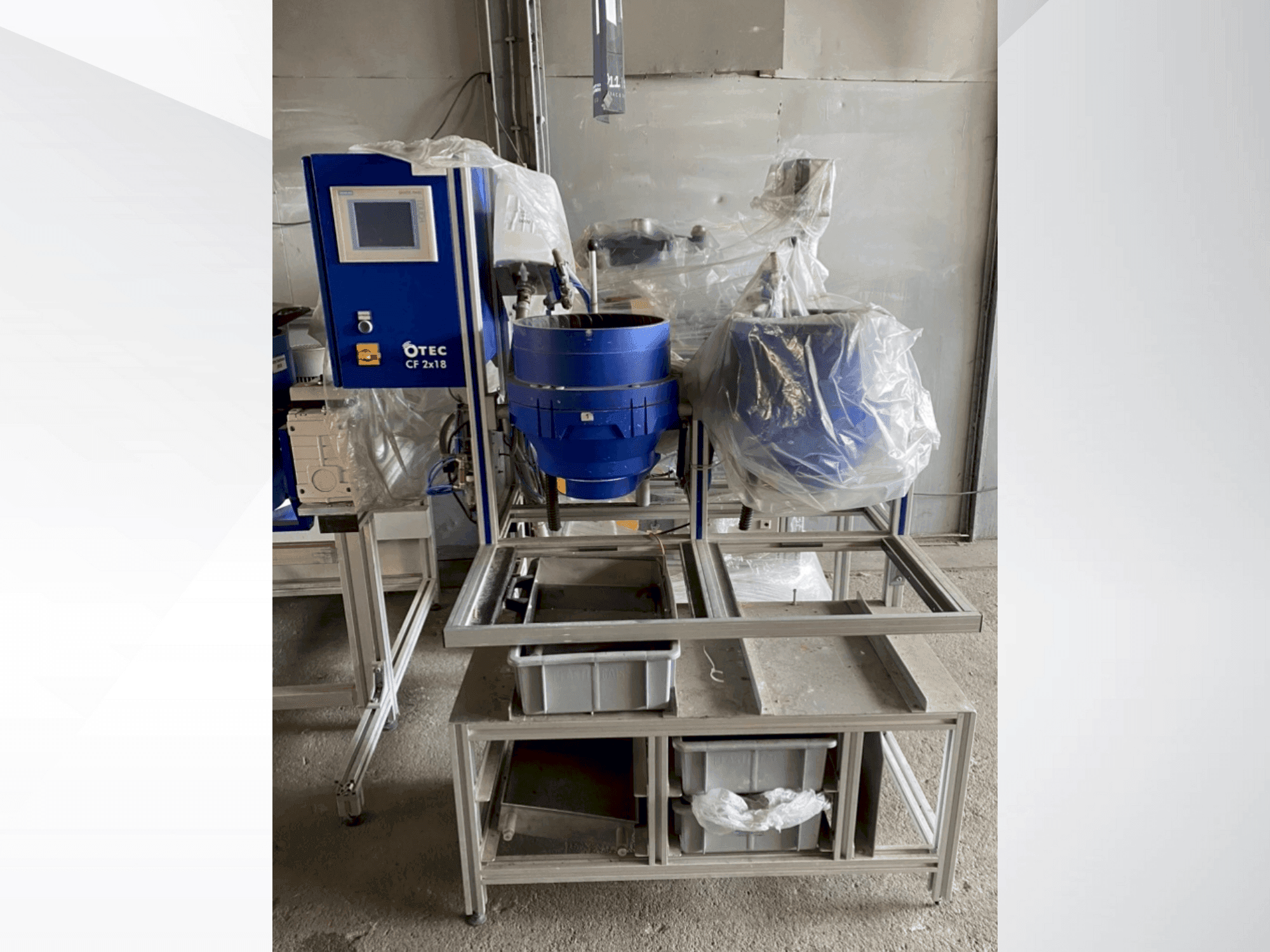 OTEC CF 2x 18-maskinen framifrån