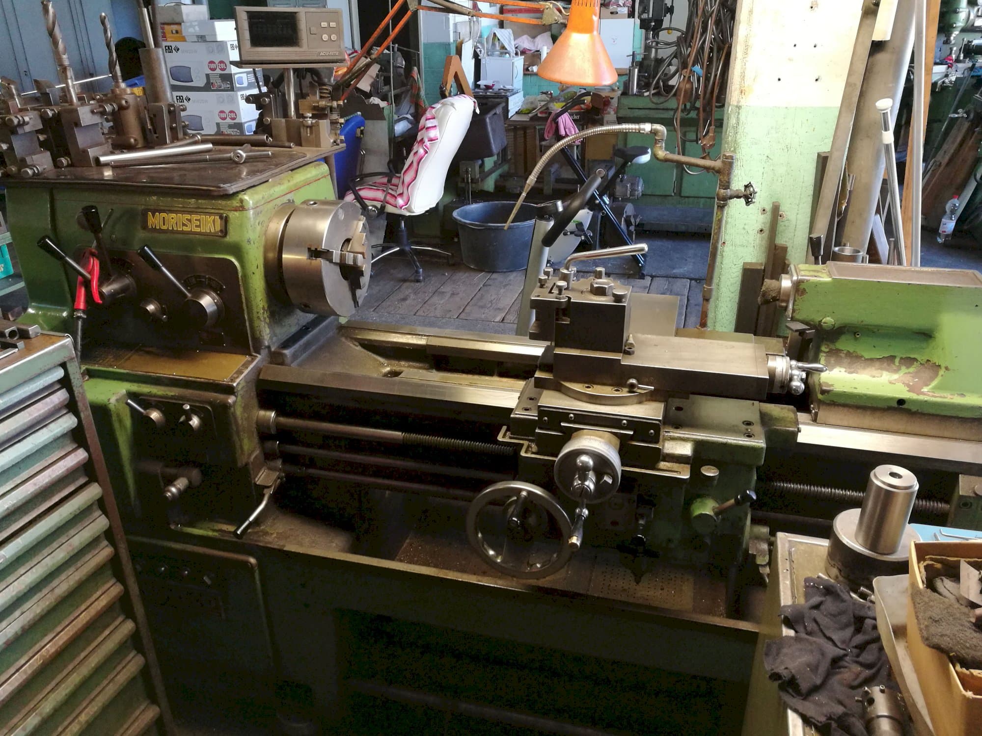 MORI SEIKI-maskinen framifrånMS 850