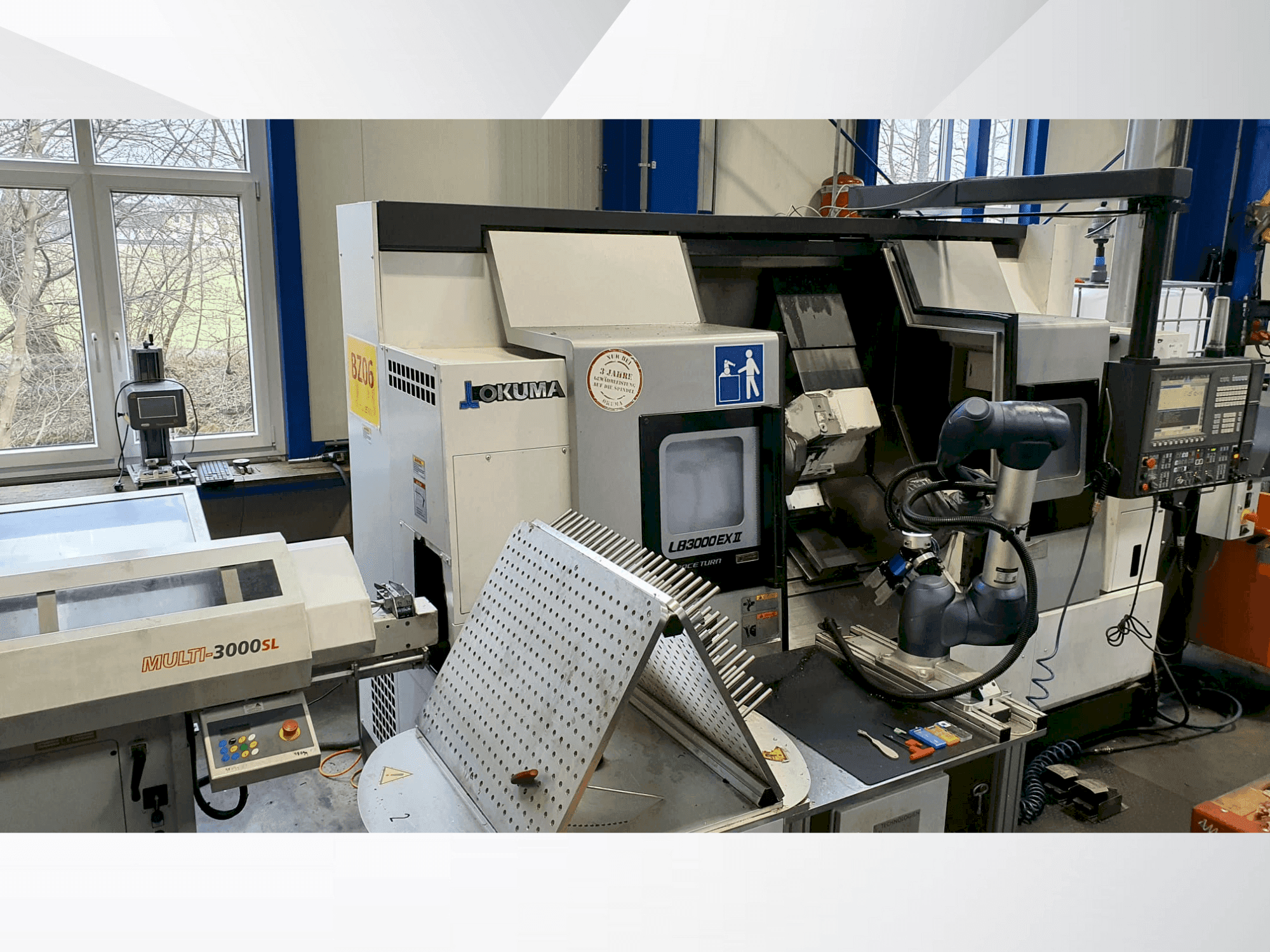 Okuma LB3000 EX II-maskinen framifrån