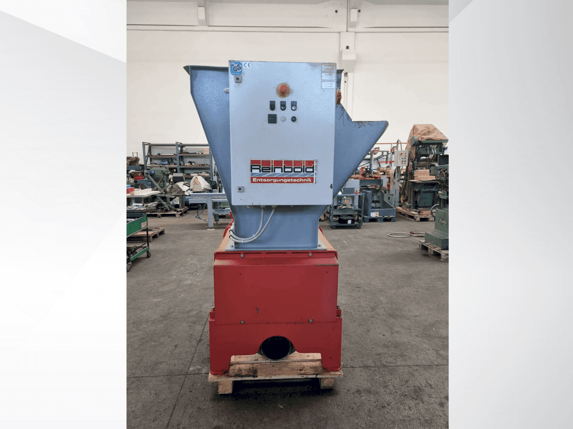 REINBOLD RMZ 500-maskinen framifrån