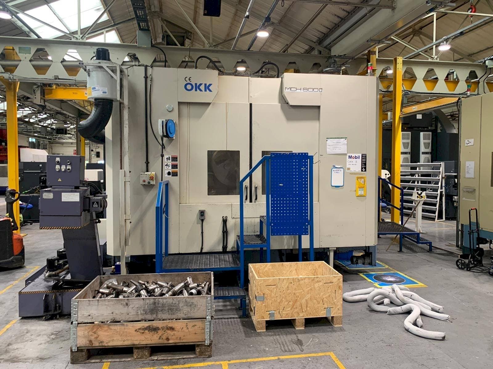 OKK MCH 800II-maskinen framifrån