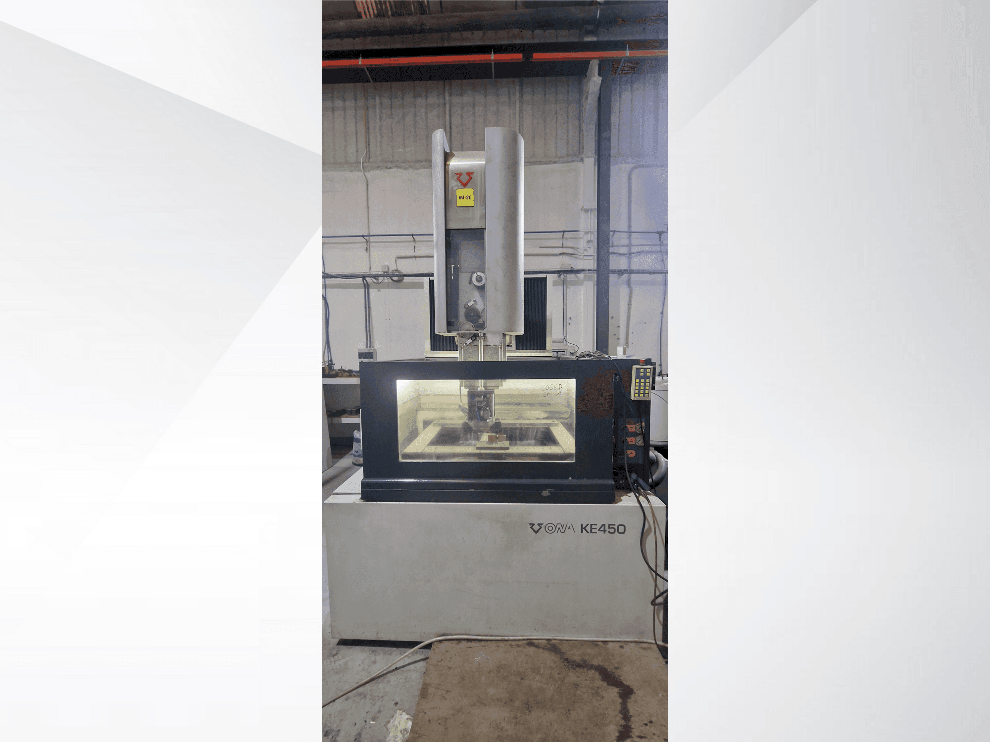 ONA KE 450-maskinen framifrån