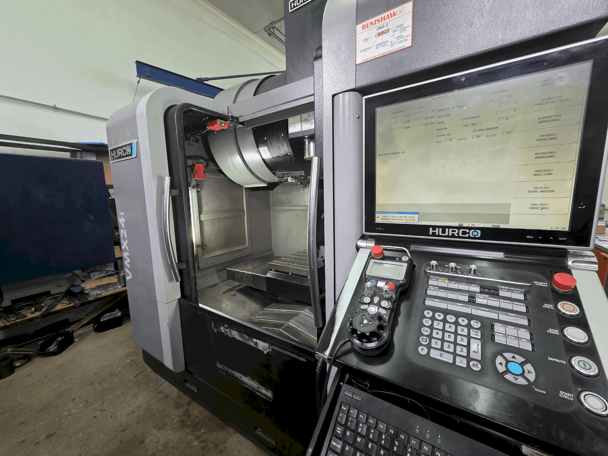 Hurco VMX 24i-maskinen framifrån