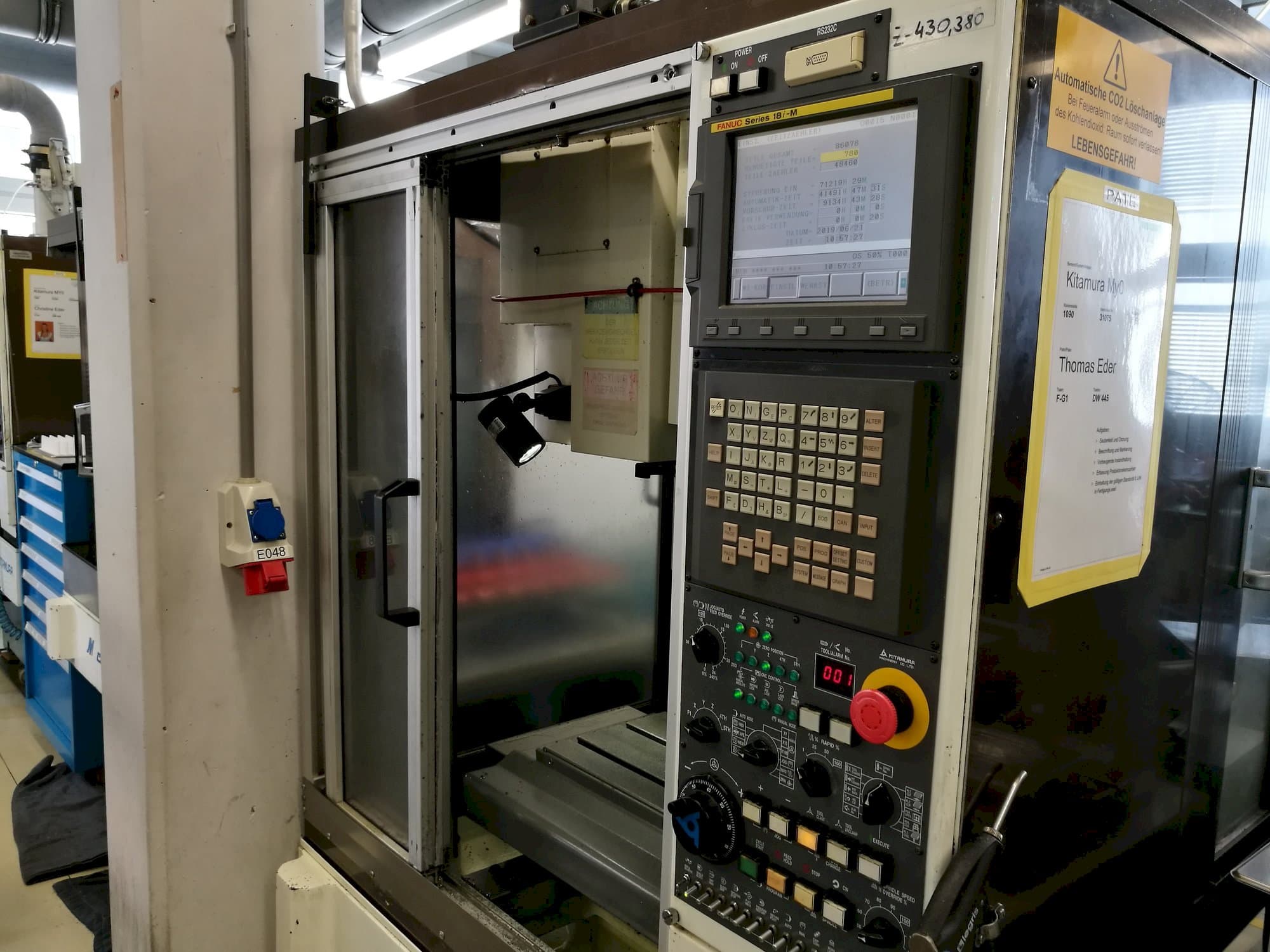 Kitamura Mycenter-0-maskinen framifrån