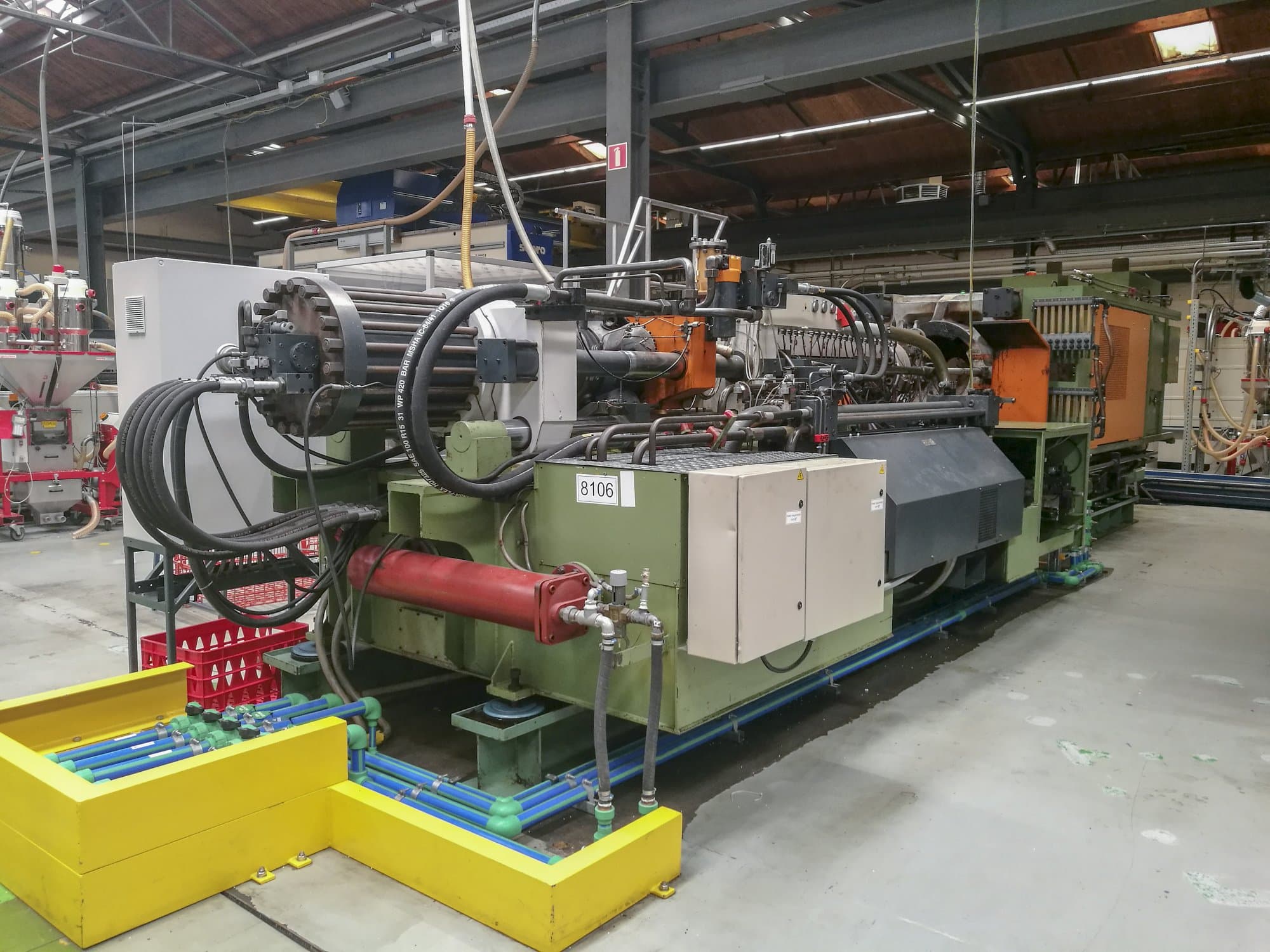 Windsor-maskinen sedd från vänsterHIS 800 D