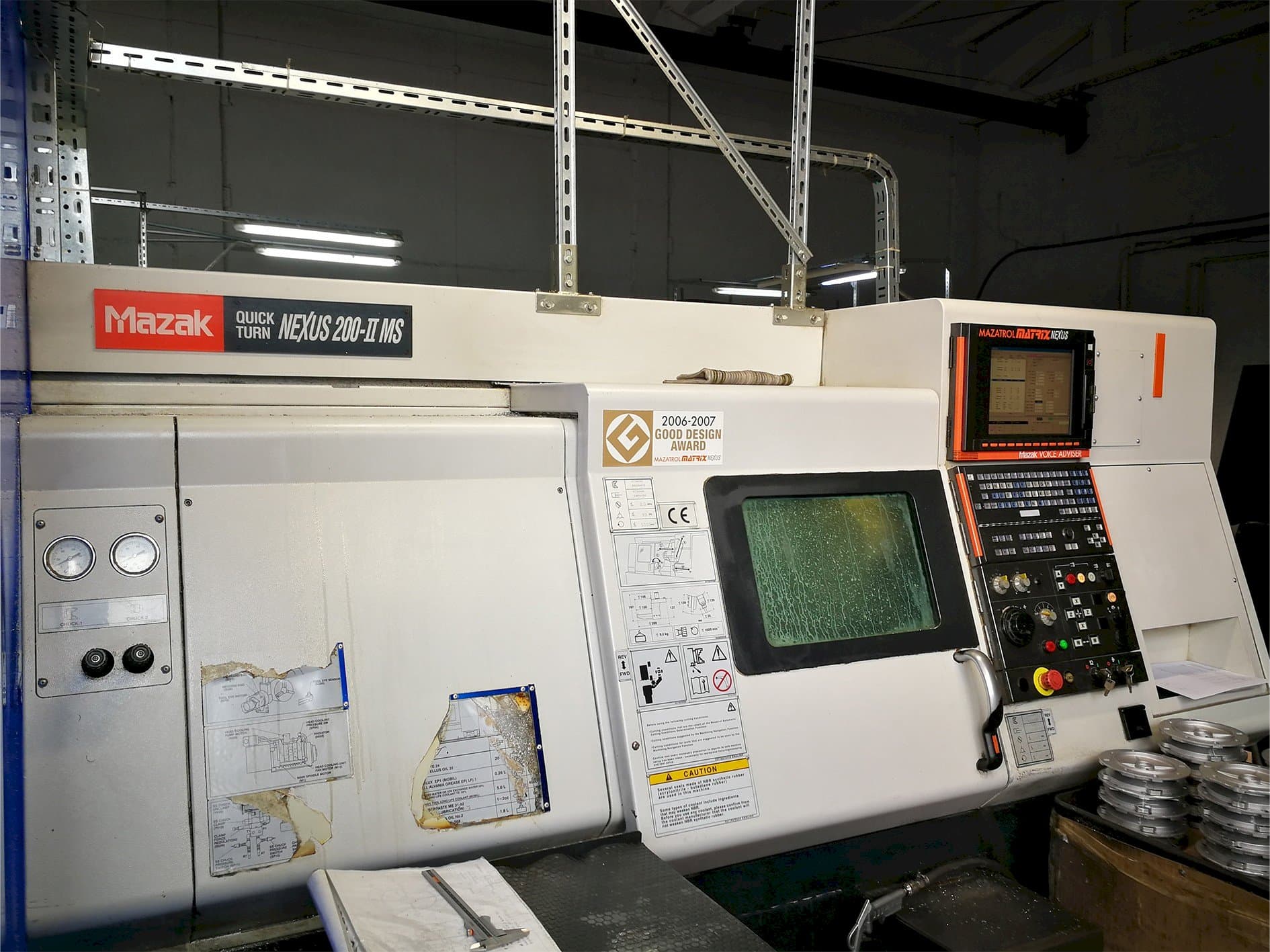 Mazak Quick Turn Nexus 250-II MS-maskinen framifrån