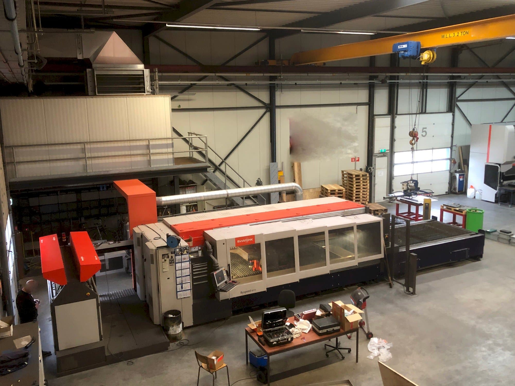 Bystronic Byspeed 3015-maskinen framifrån