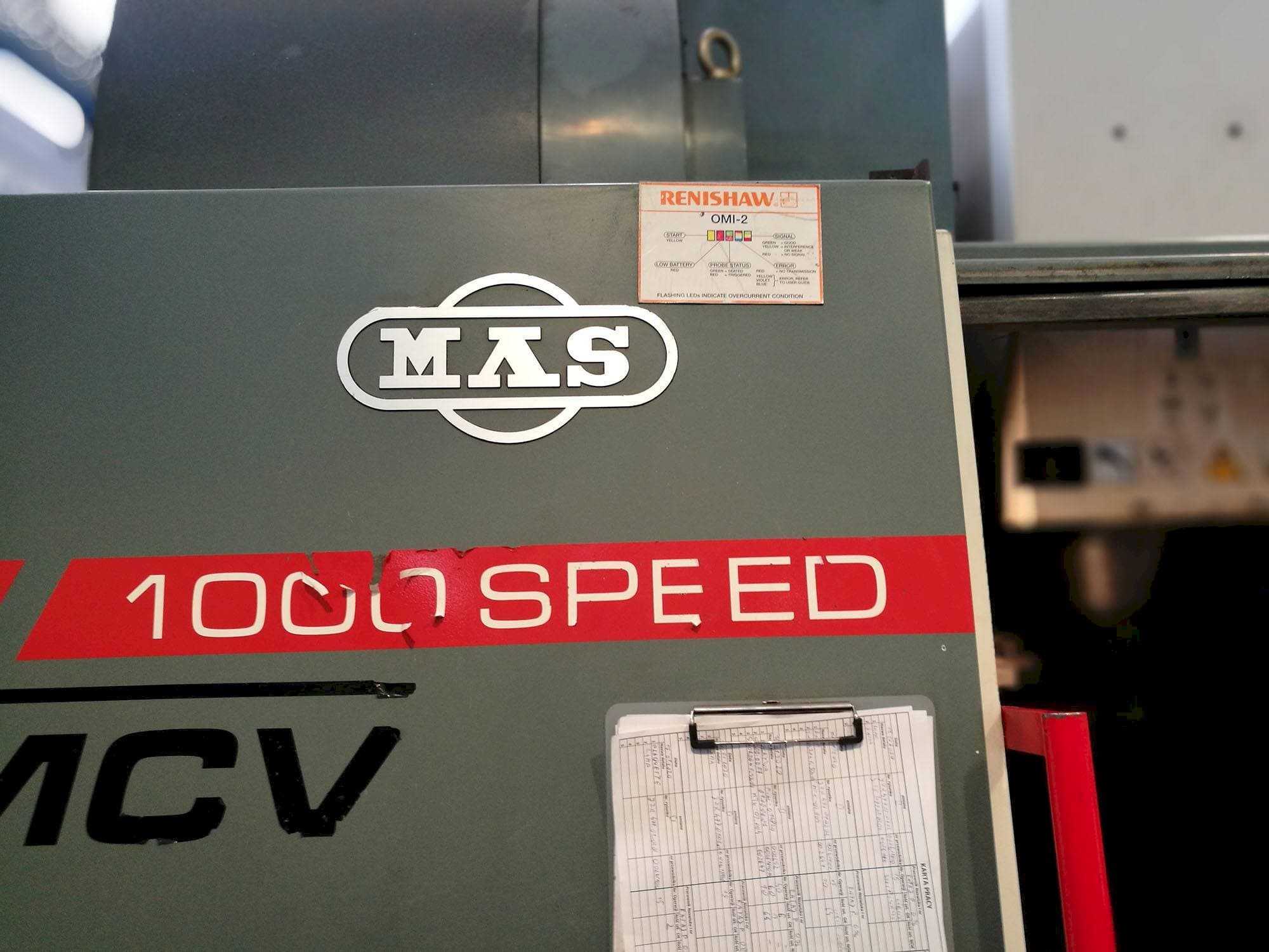 KOVOSVIT MAS MCV 1000 SPEED-maskinen framifrån