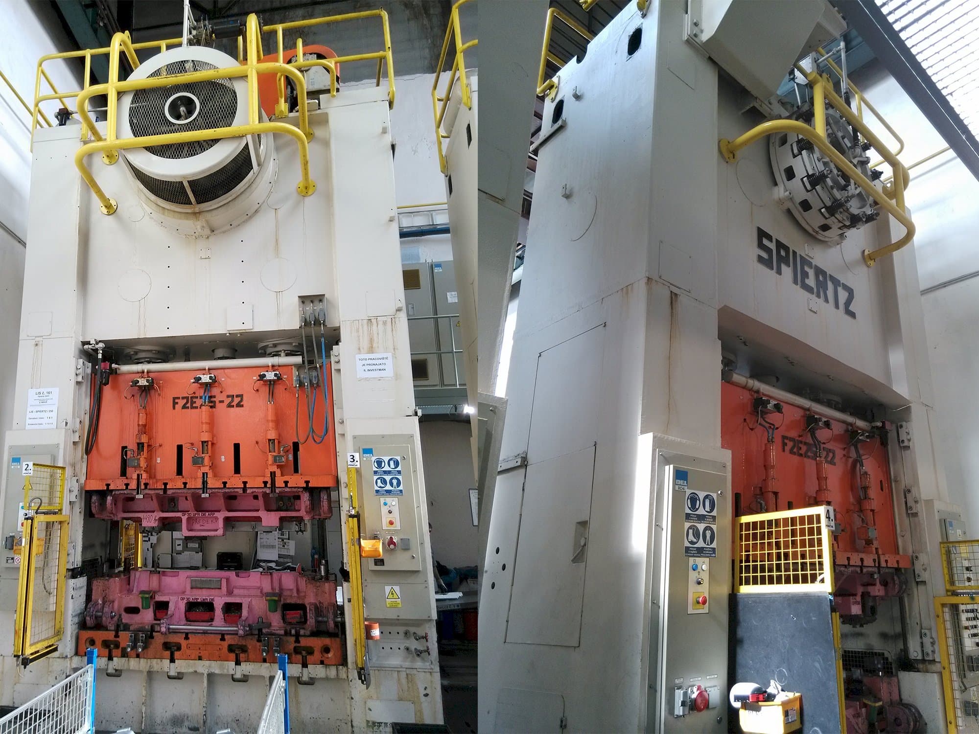 Spiertz F2E 25x2.2-maskinen framifrån