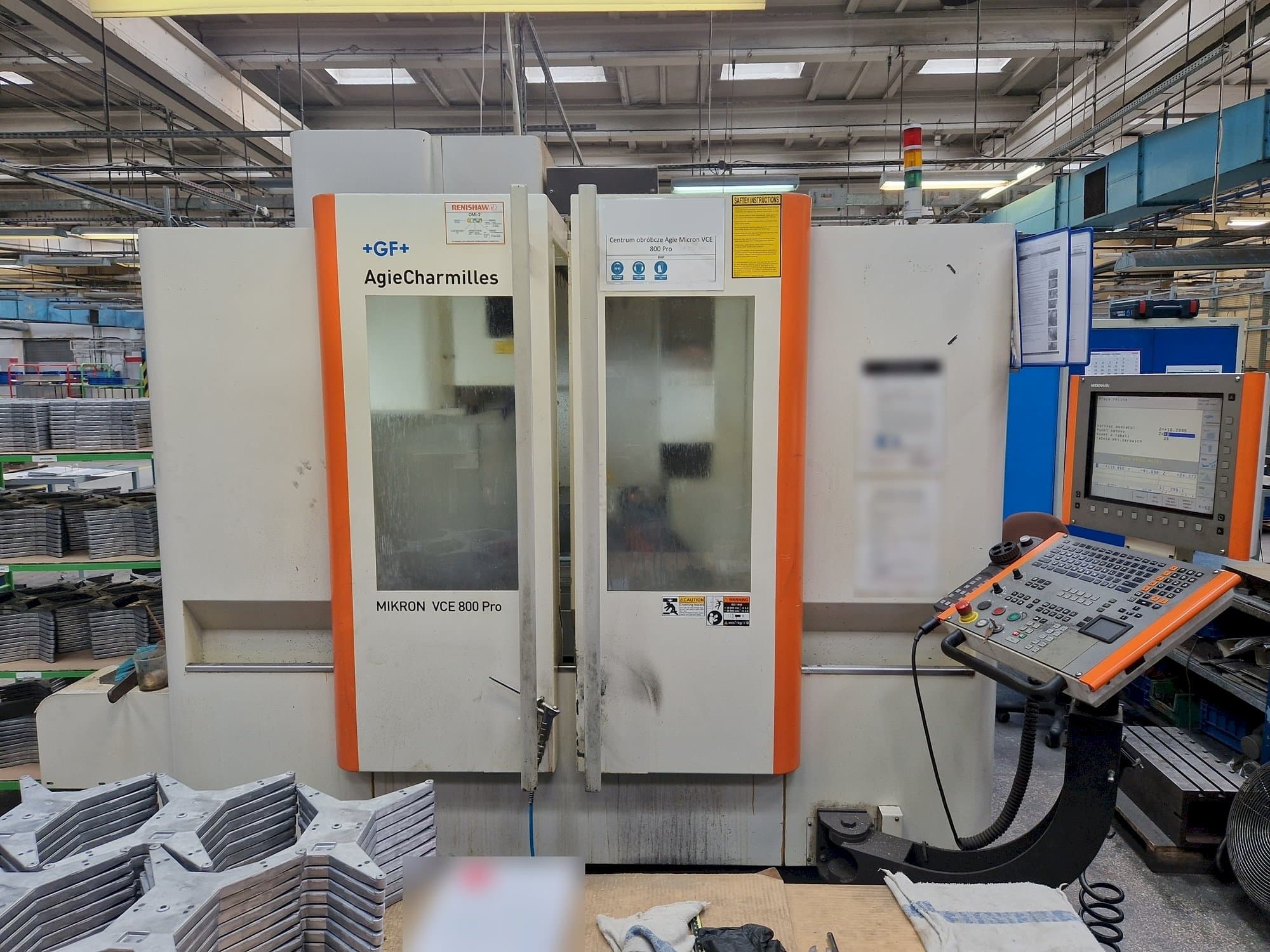 AgieCharmilles MIKRON VCE 800 PRO-maskinen framifrån