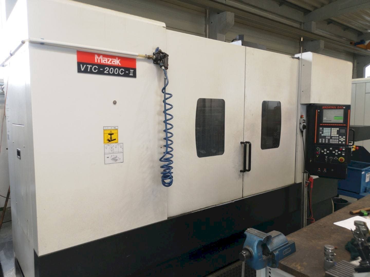 Mazak VTC200C-II-maskinen framifrån