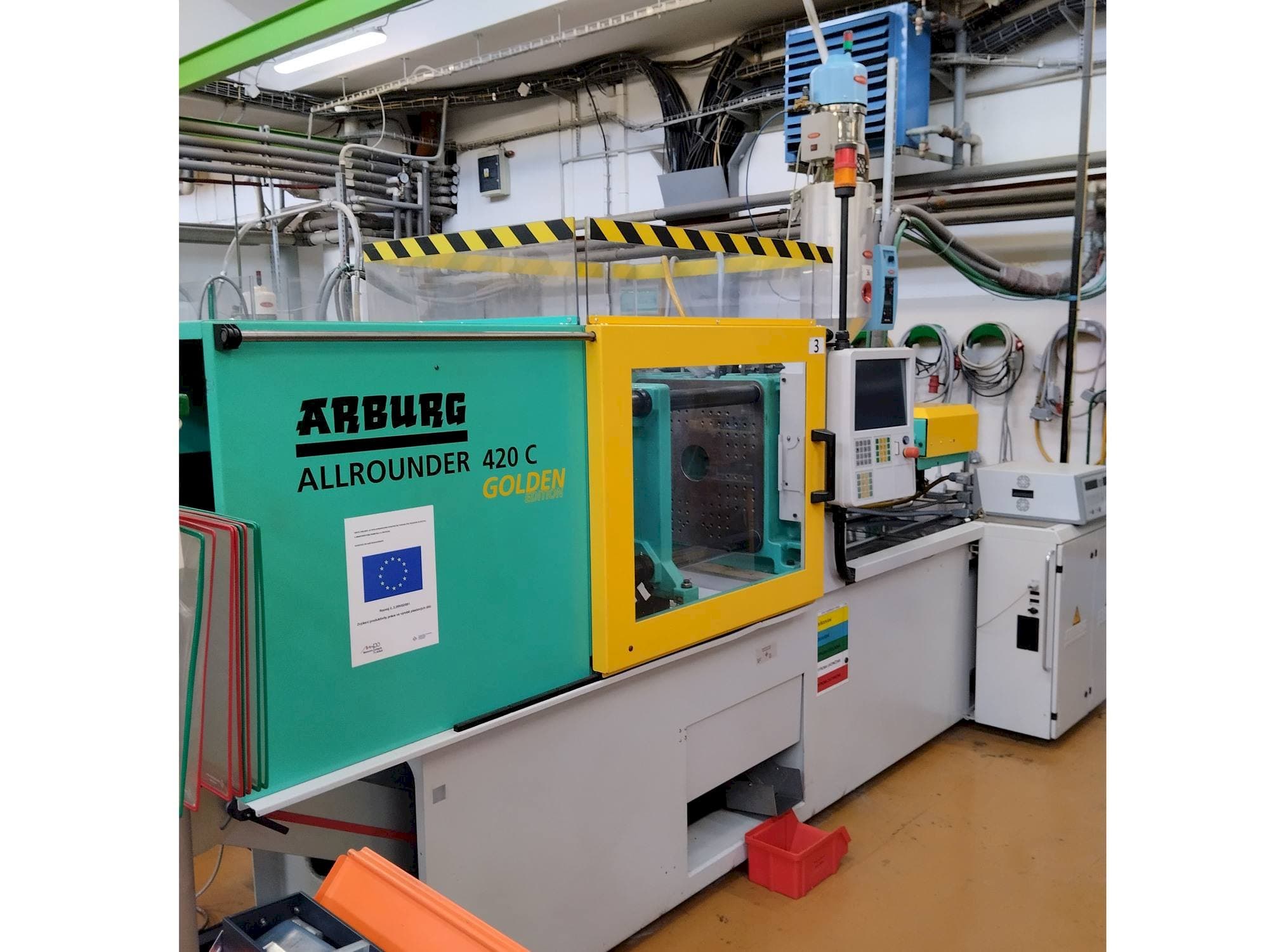 Arburg 420C 1000-290-maskinen framifrån