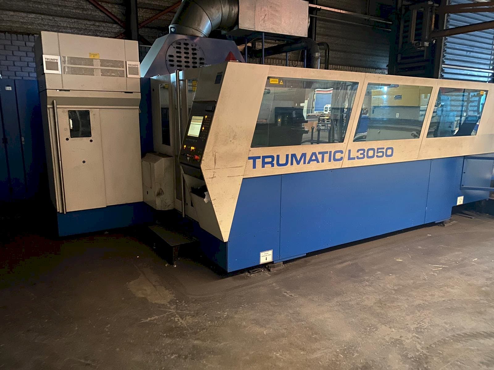 Trumpf Trumatic L3050-maskinen framifrån