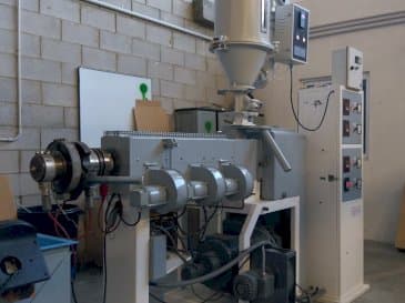 Mateu & Solé EX 38-maskinen sedd från vänster sida