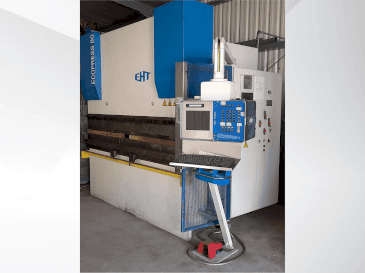 EHT Ecopress 80-maskinen framifrån