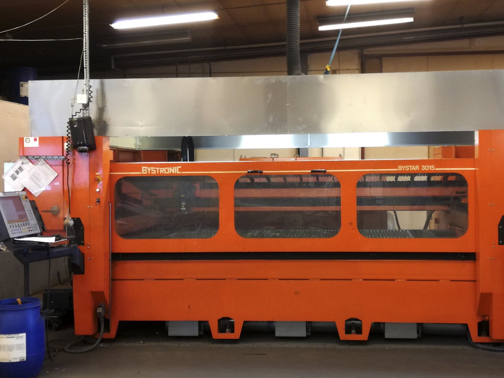Bystronic-maskinen framifrånBystar 3015