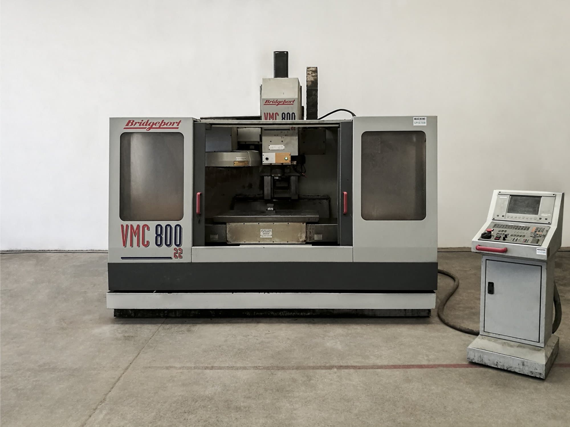 Bridgeport-maskinen framifrånVMC 800.22