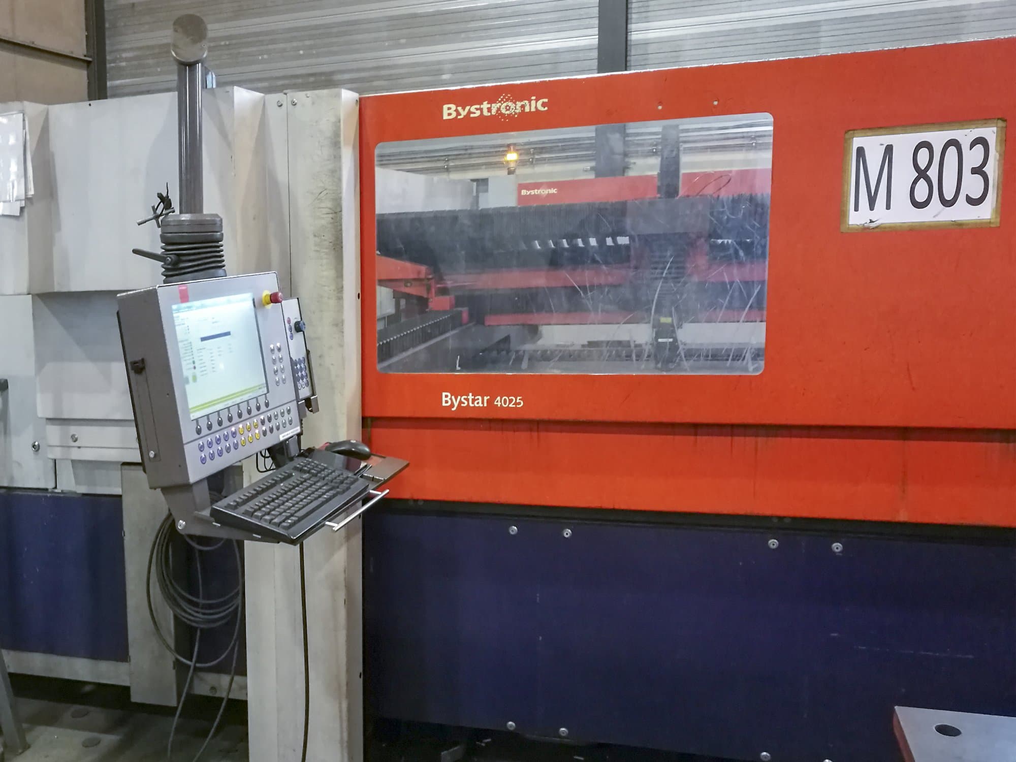 Bystronic-maskinen framifrånBystar 4025 NT 80