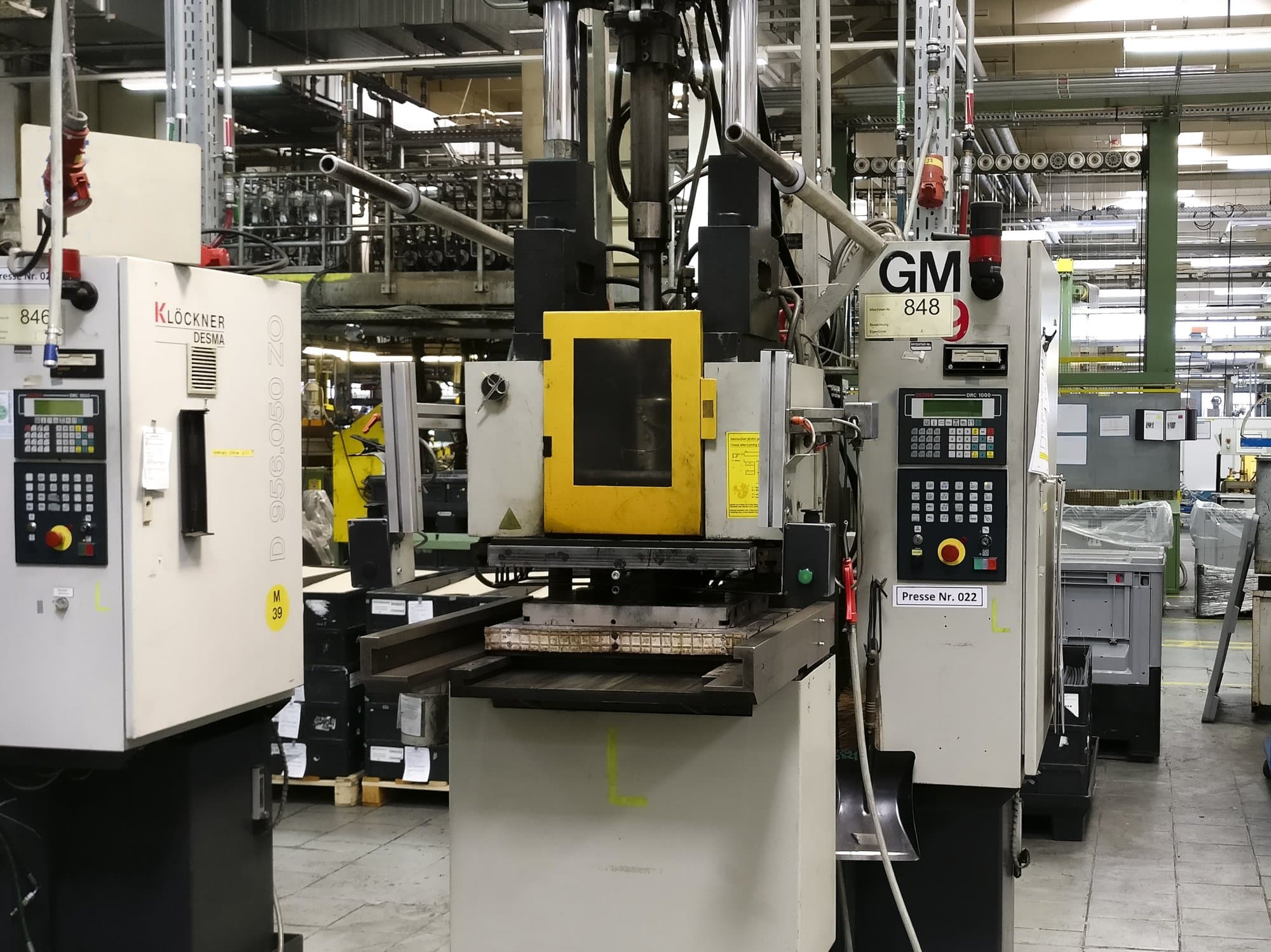 Kloeckner Desma-maskinen framifrån956.050