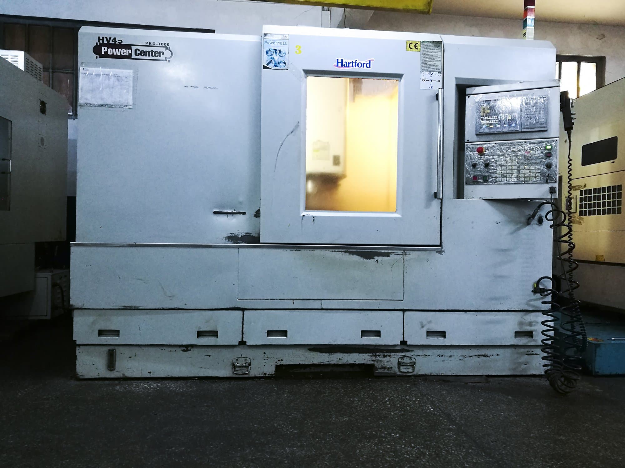 Hartford-maskinens arbetsytaPRO1000S