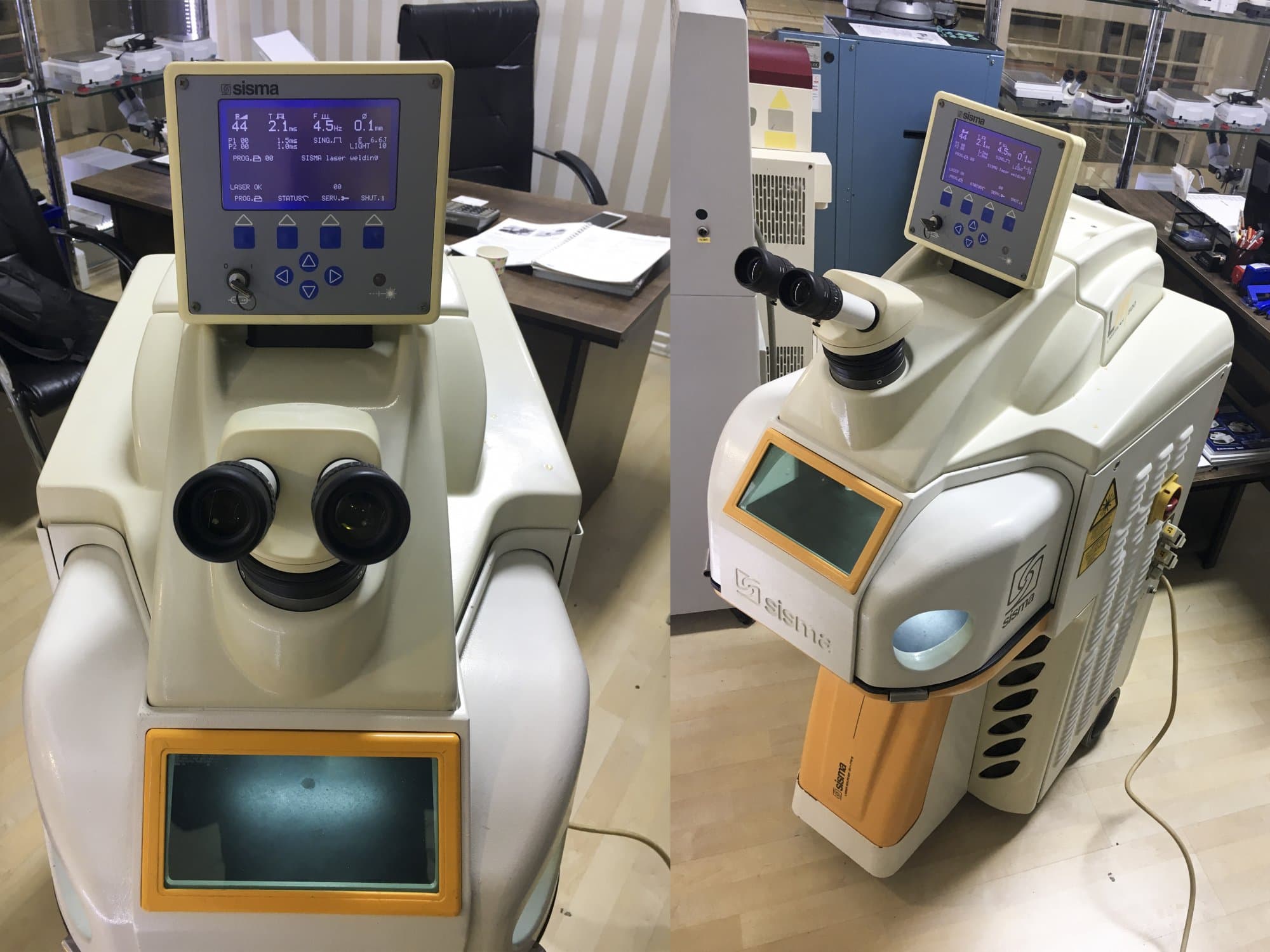 Sisma-maskinen framifrånLM 500