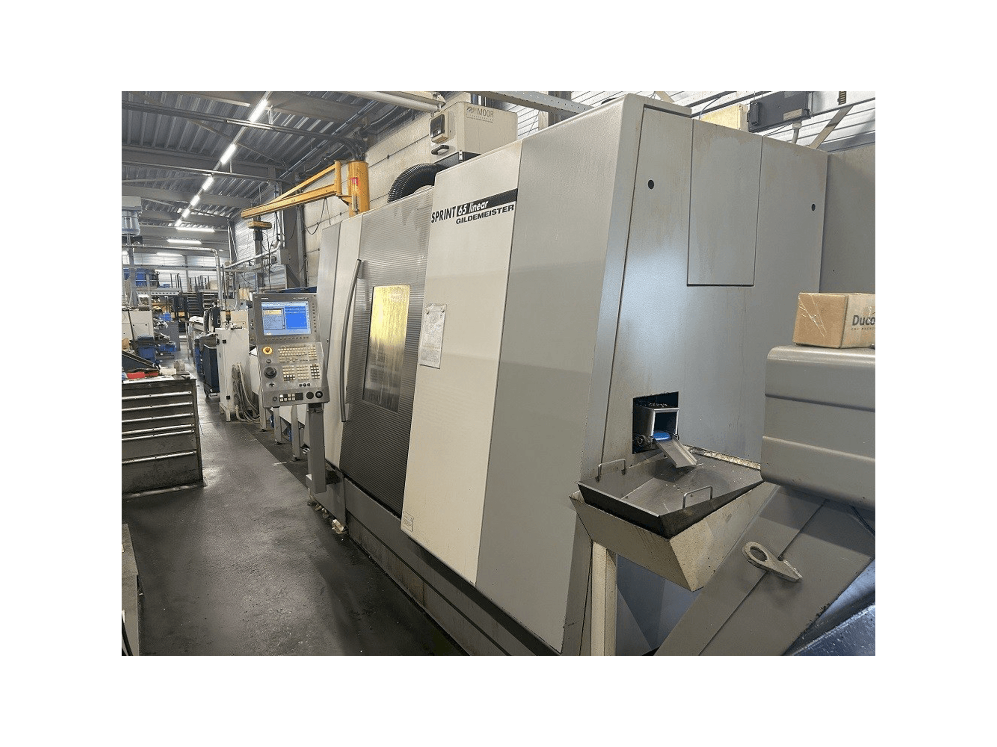 Gildemeister sprint 65 linear-maskinen framifrån