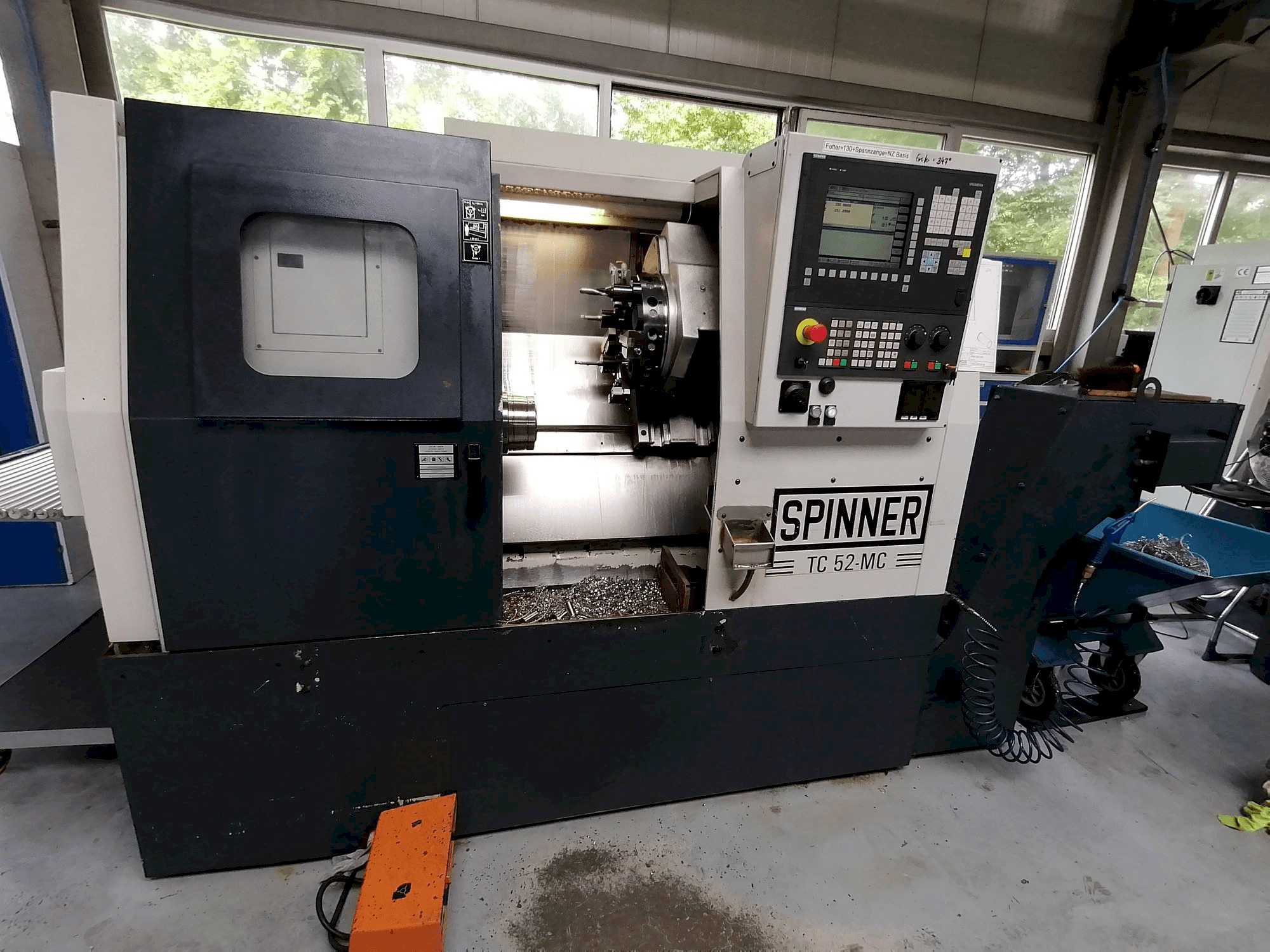 SPINNER TC 52-MC-maskinen framifrån