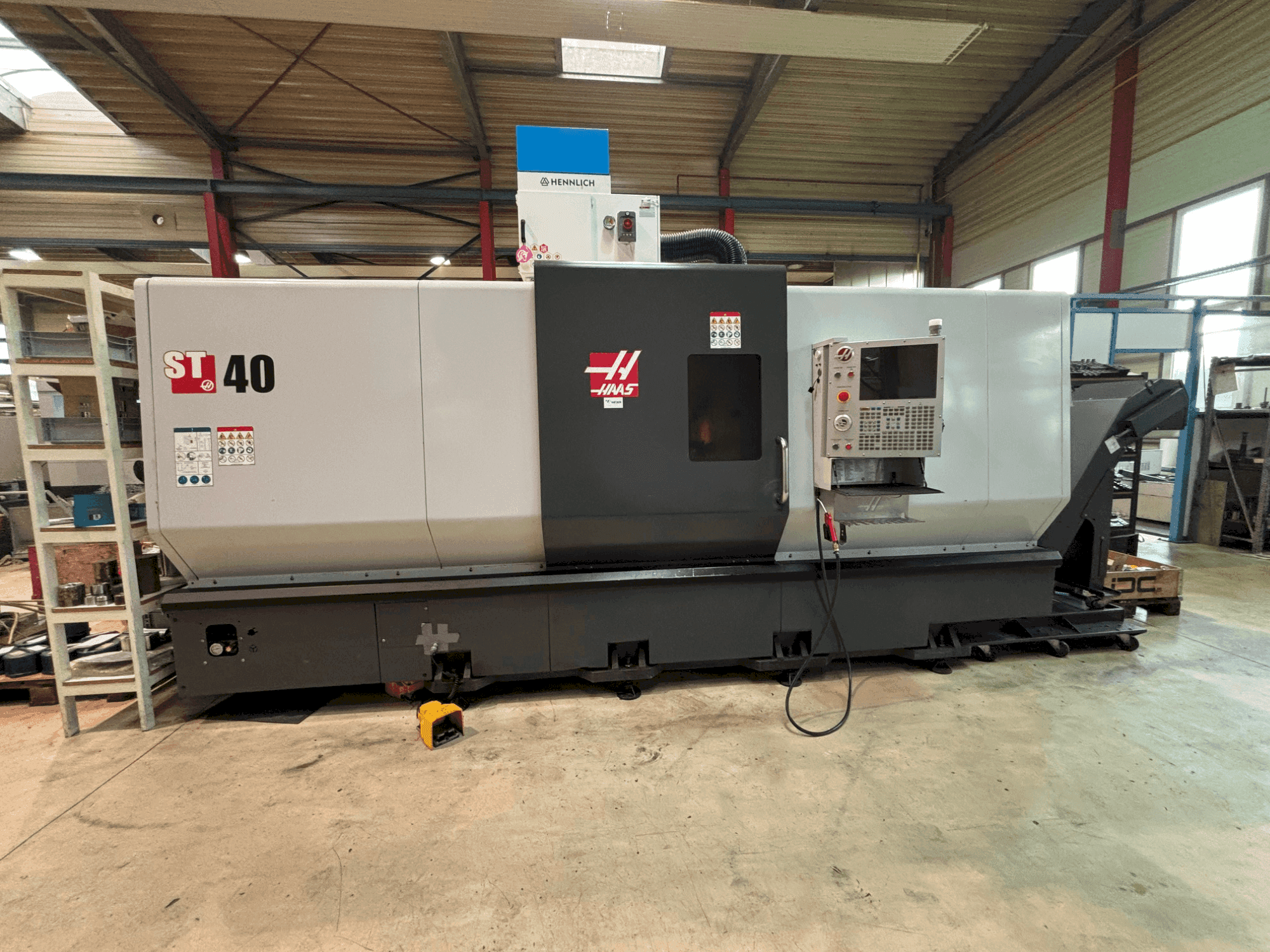 HAAS ST-40-maskinen framifrån