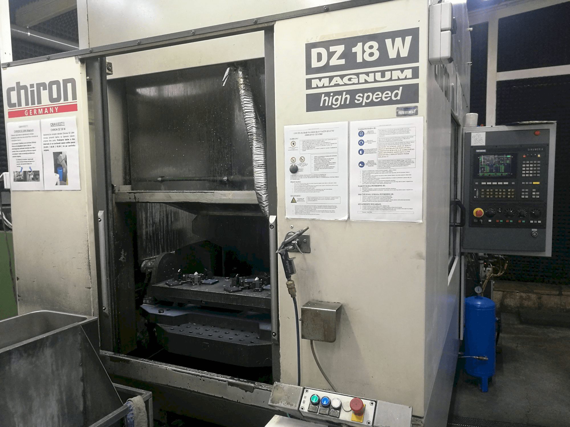 CHIRON DZ 18 W-maskinen framifrån