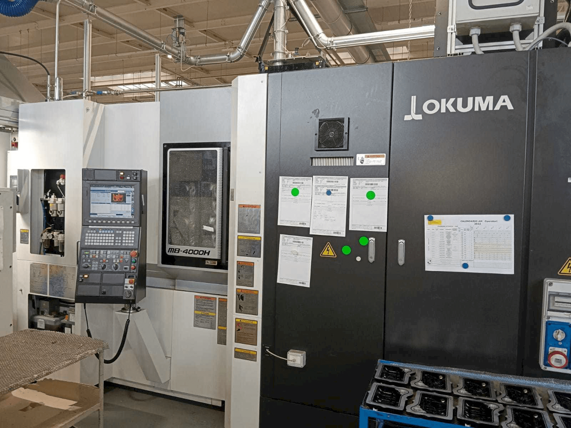 Okuma MB-4000H-maskinen framifrån