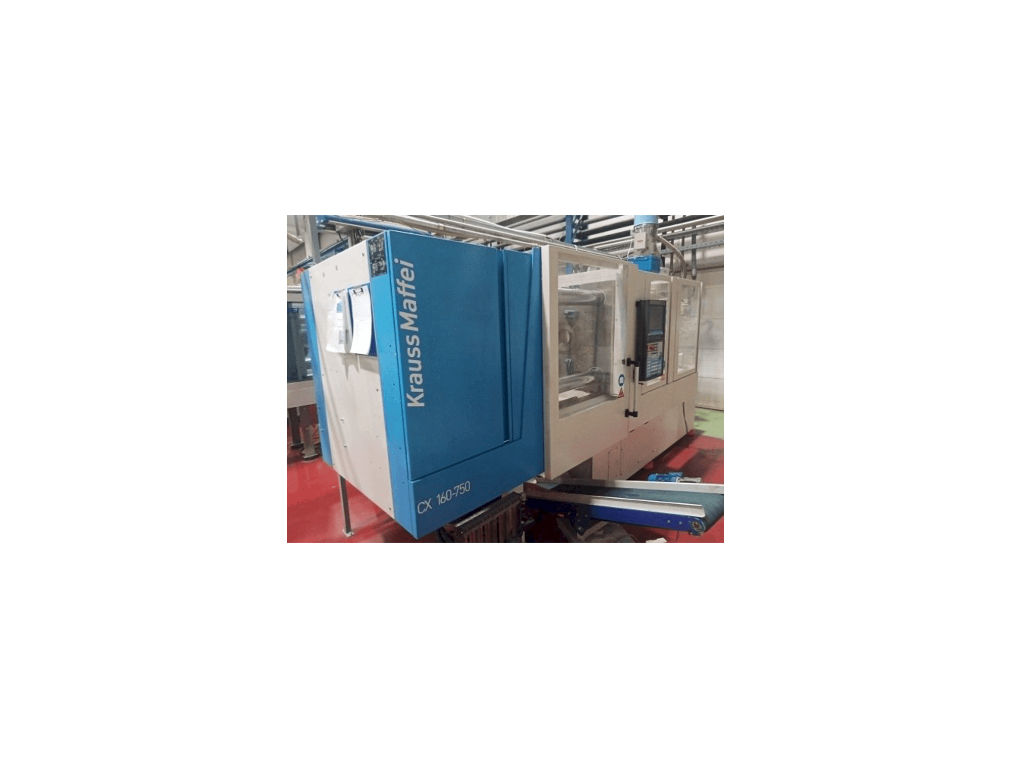 Krauss Maffei KM 160-750 CX-maskinen framifrån