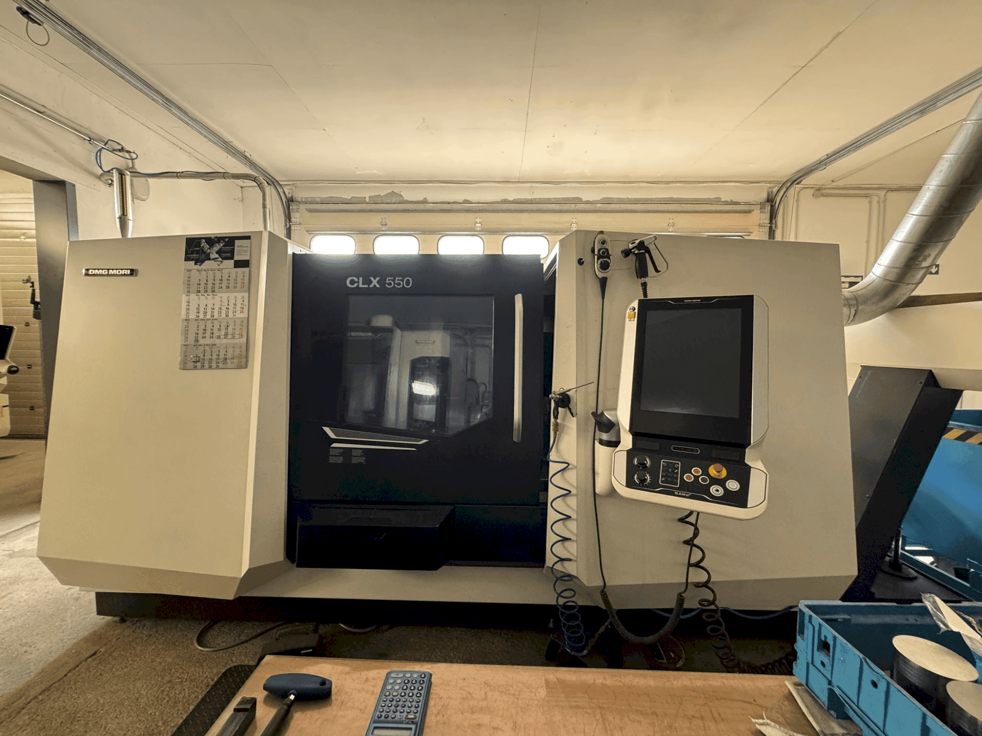 DMG MORI CLX 550 V6-maskinen framifrån
