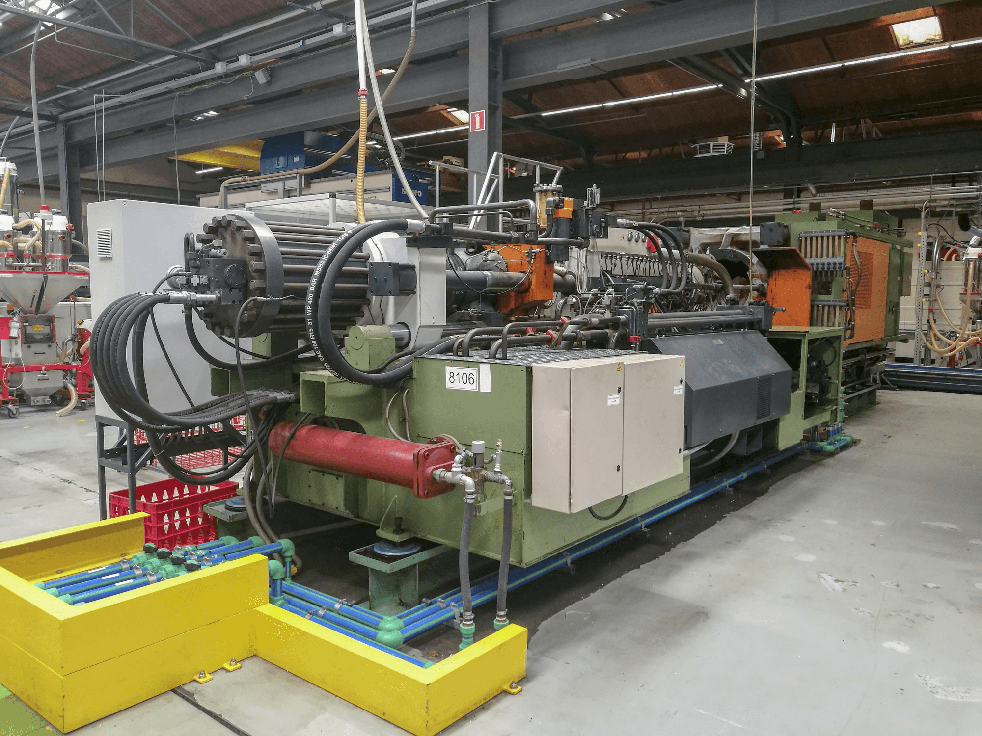 Windsor-maskinen sedd från vänsterHIS 800 D