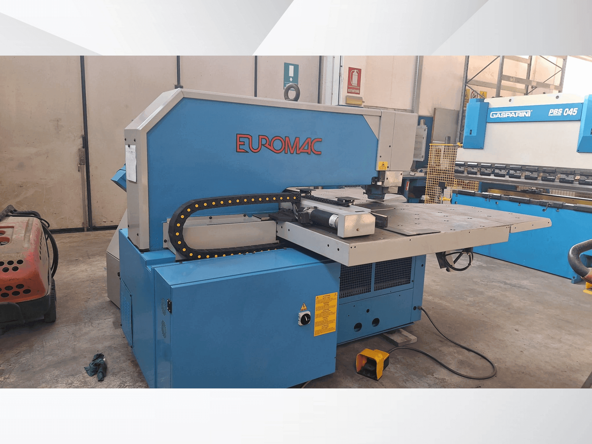 Euromac BX 1000/50-maskinen framifrån