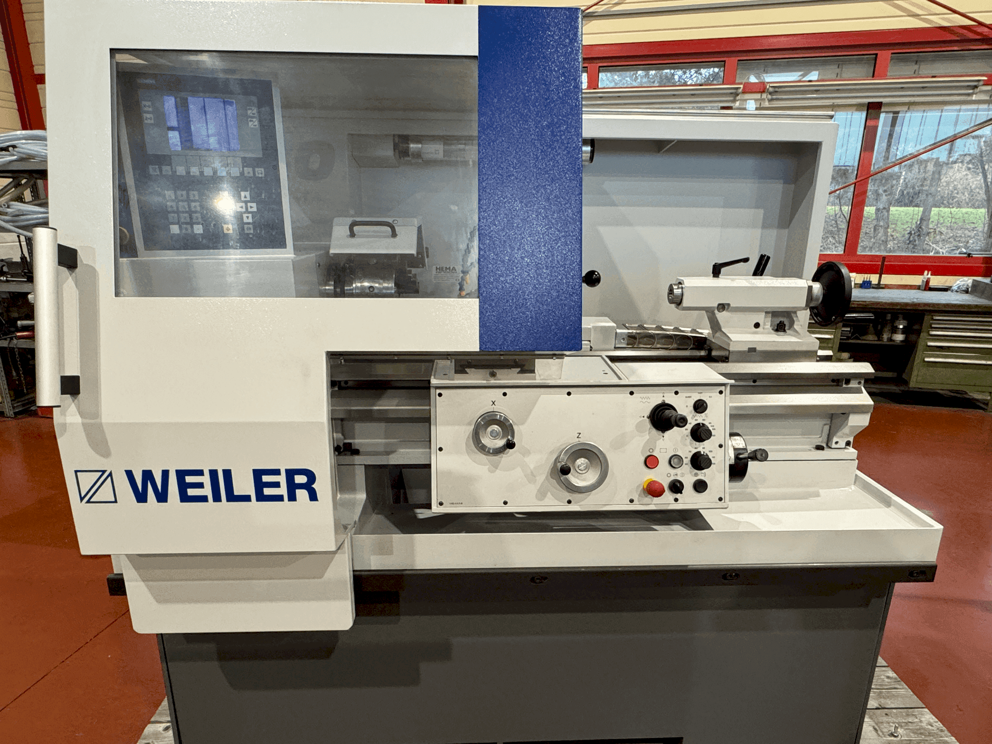 Weiler C 30x750-maskinen framifrån
