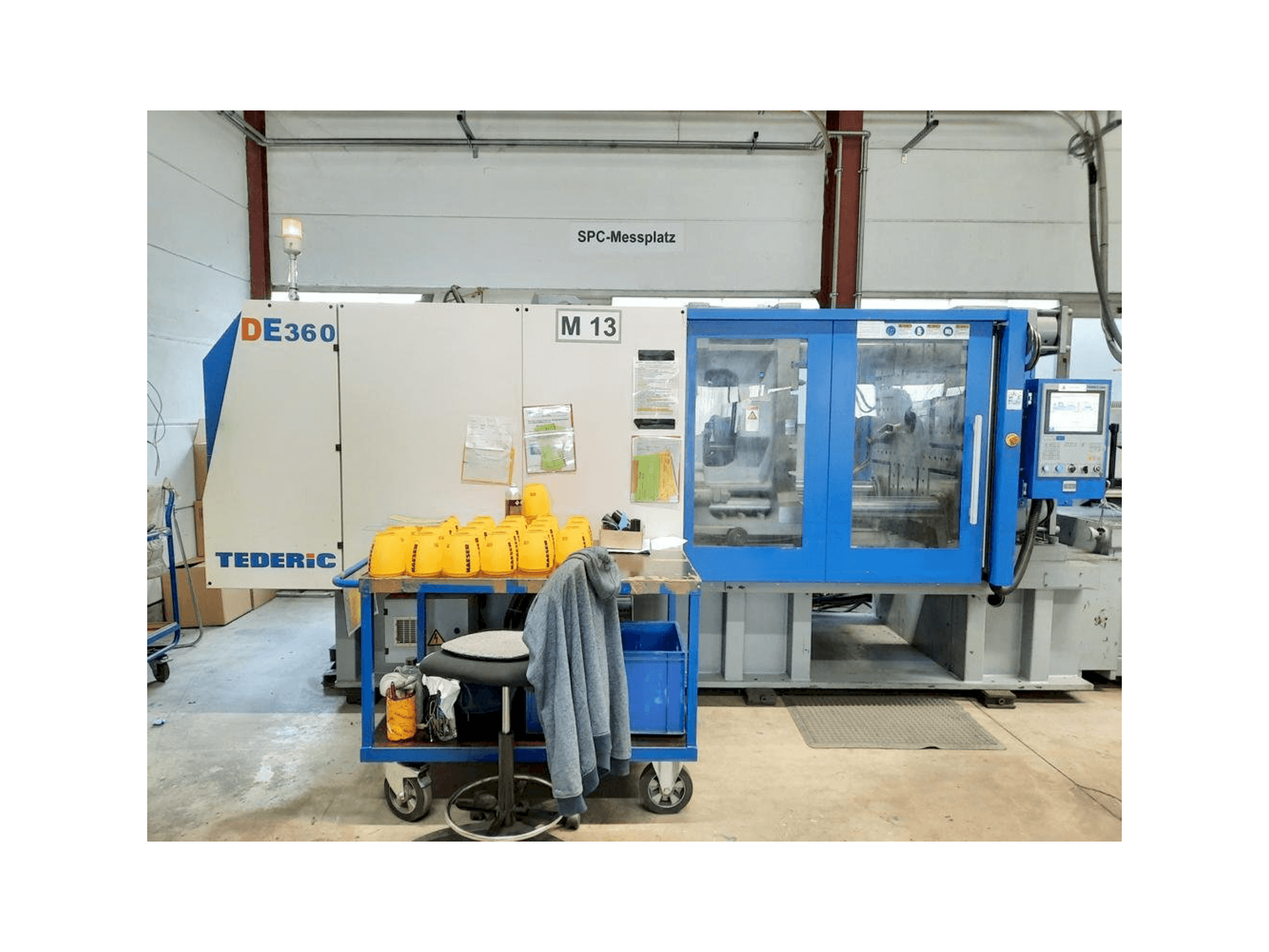 TEDERIC DE360-maskinen framifrån